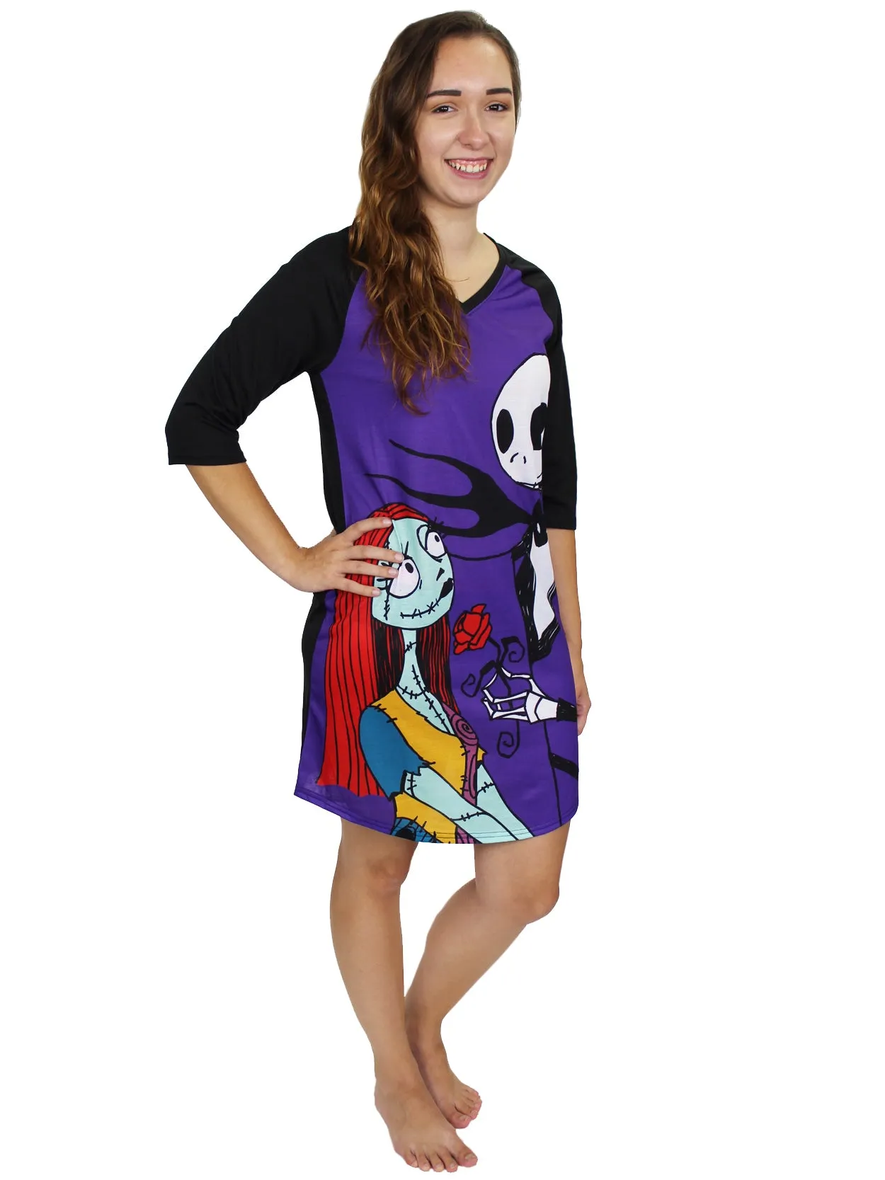 Nightmare Before Christmas 3/4 Sleeve Nightgown