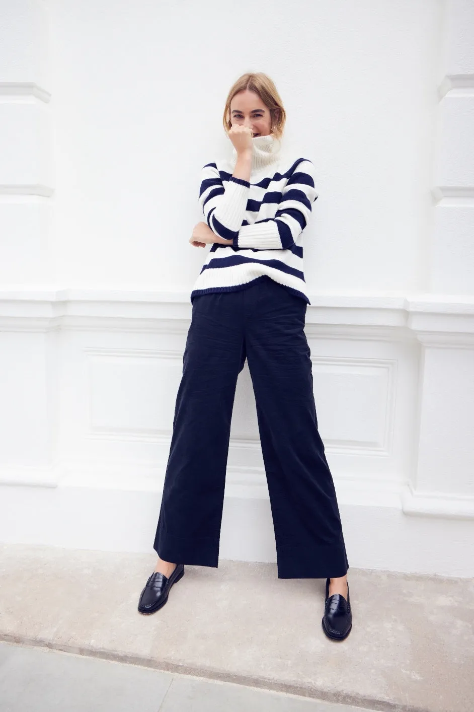 Nola Cord Trouser - Midnight