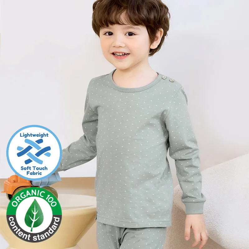 Organic Grey Dots Sleep Set (Comfy Fit) 2503U05