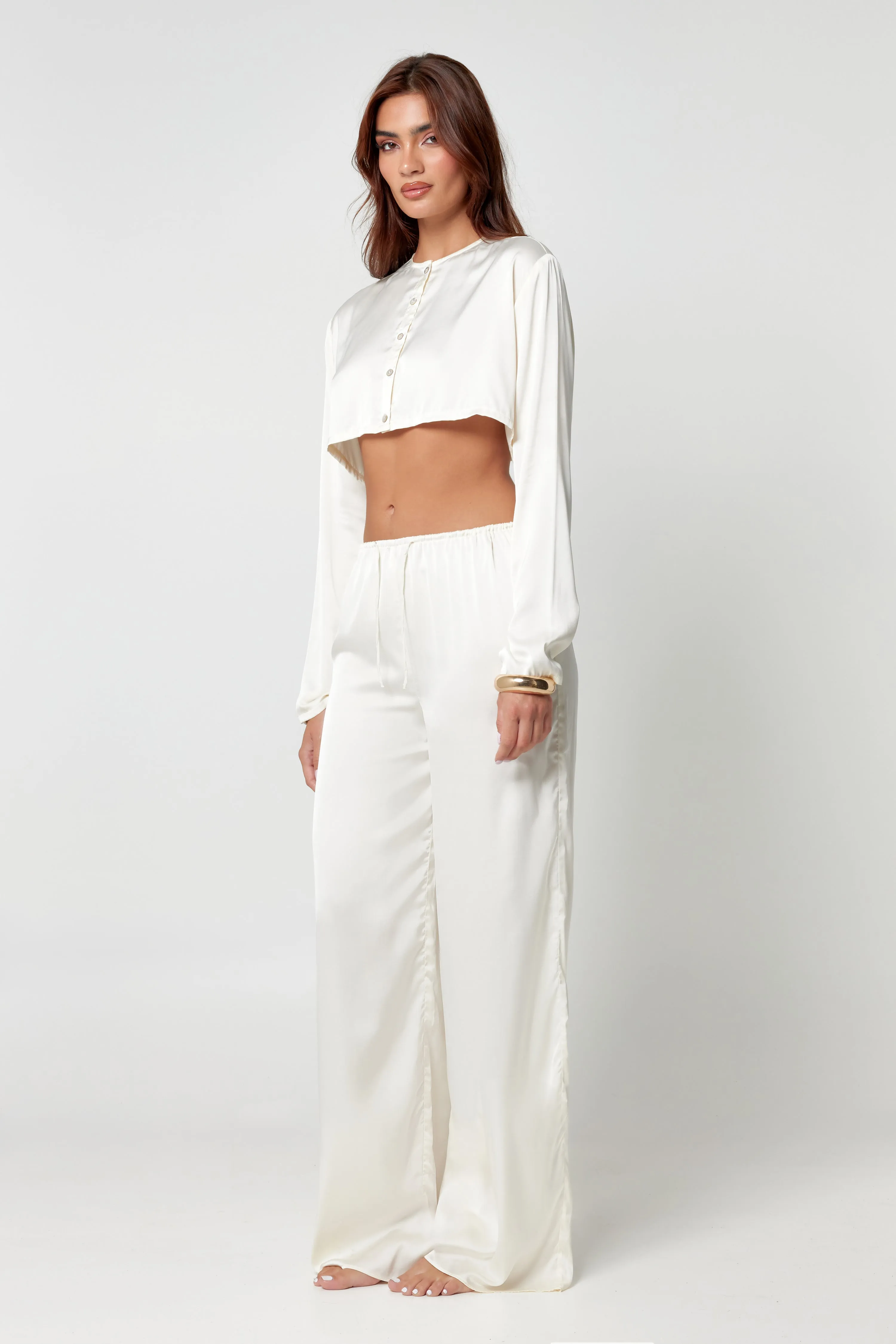 Oyster Satin Co-Ord
