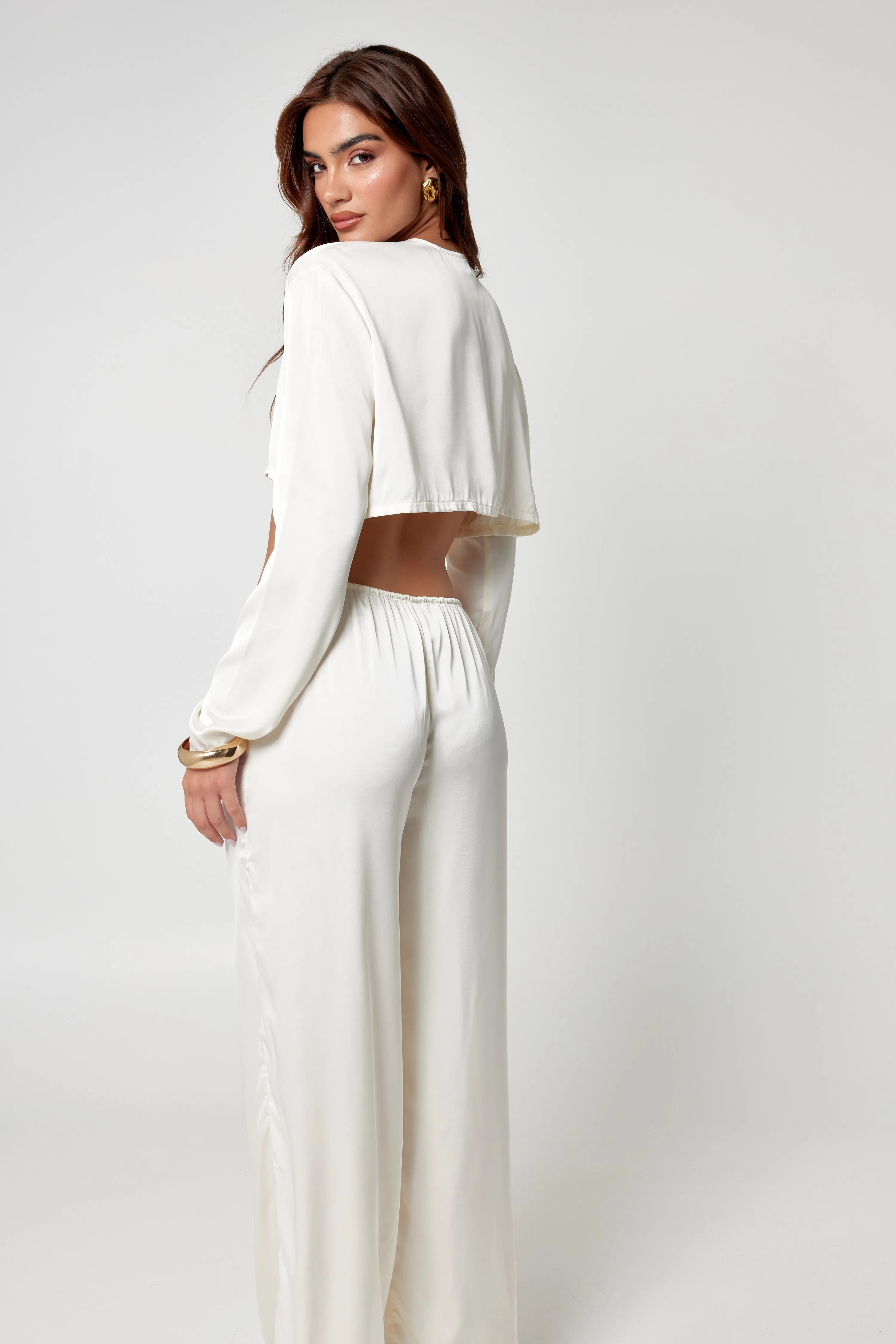 Oyster Satin Co-Ord