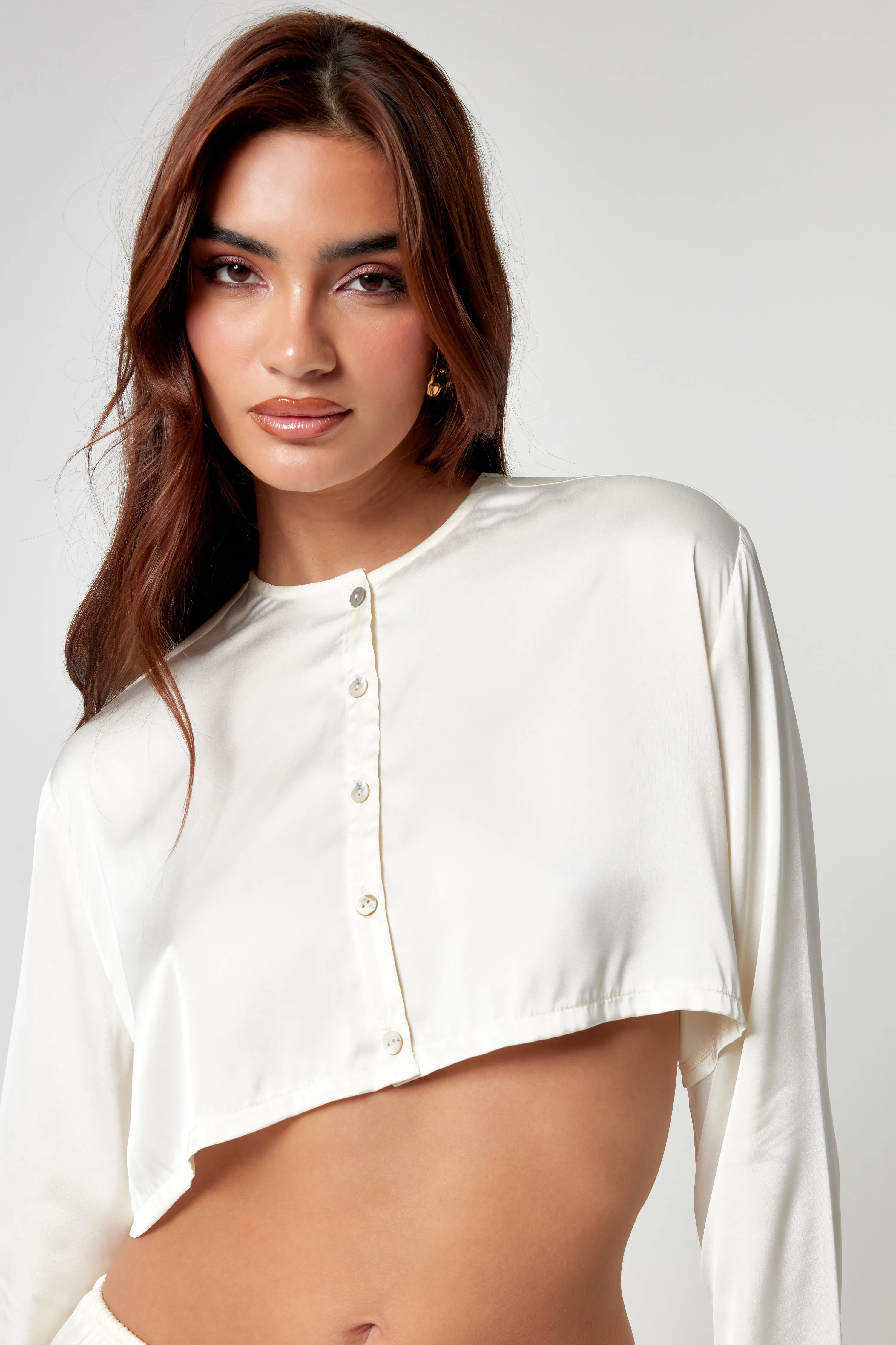 Oyster Satin Co-Ord