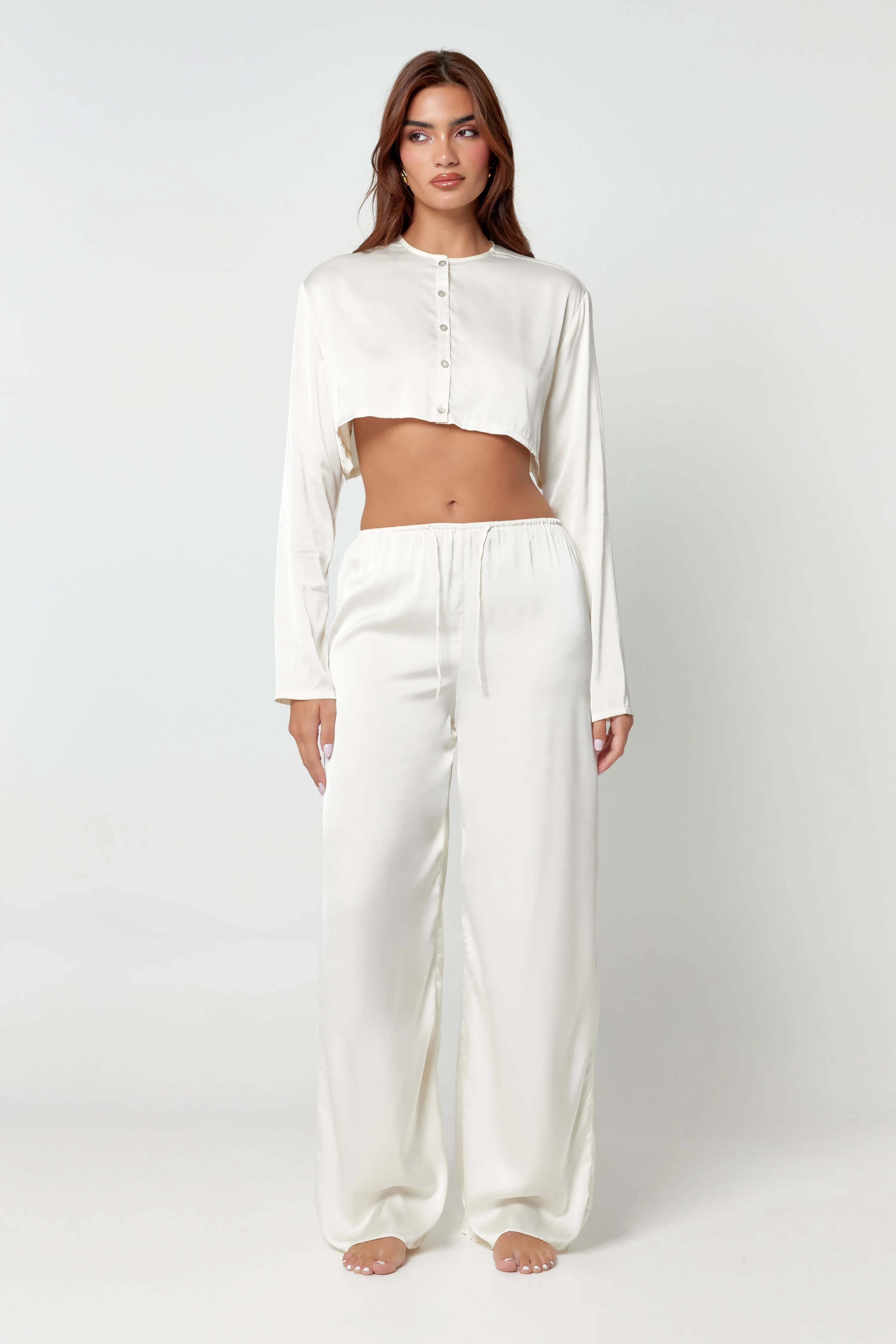 Oyster Satin Co-Ord
