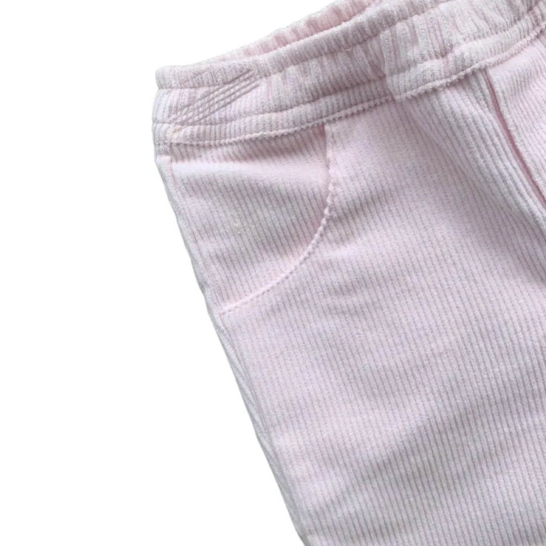 Pale Pink Jumbo Cotton Corduroy Trousers
