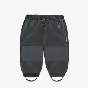 Pantalon d'extérieur mi-saison noir en nylon, bébé || Outdoor black pants mid-season in nylon, baby