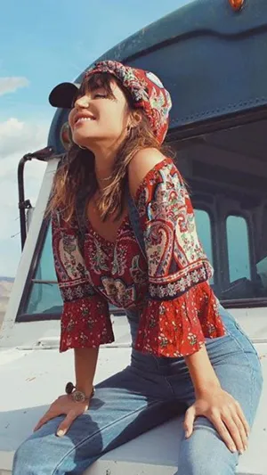 Patrons of Peace Bell Sleeved Top