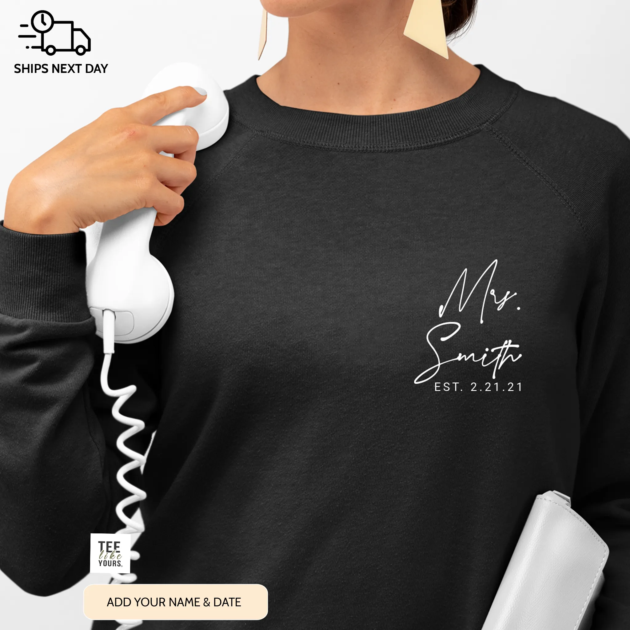 Personalized Bride Gift, Bride to be gift, Wedding Gift, Honeymoon outfit, Custom bridal sweatshirt gift, Bride t-shirt, Future Mrs. tee