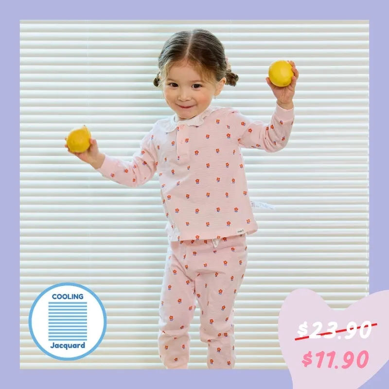 Pink Isabelle Flower Sleep Set (Comfy Fit) (Cooling) 2404C30