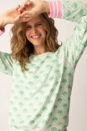 PJ Salvage Courtside Racket-Sun Long Sleeve Top