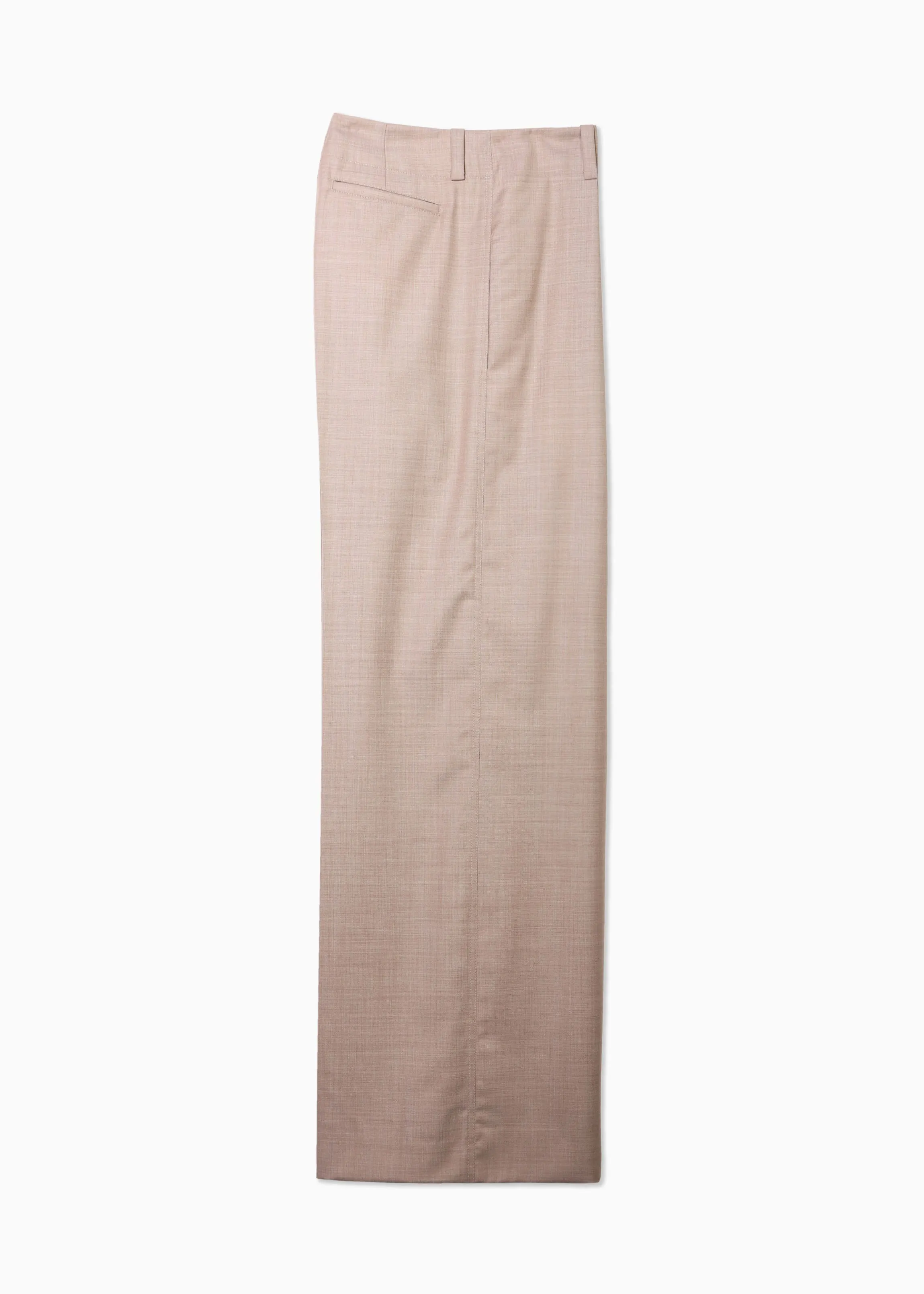 Pleated Straight Trousers
