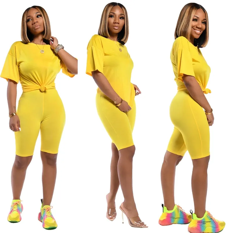 Plus Size Short Two Piece Set Tracksuit