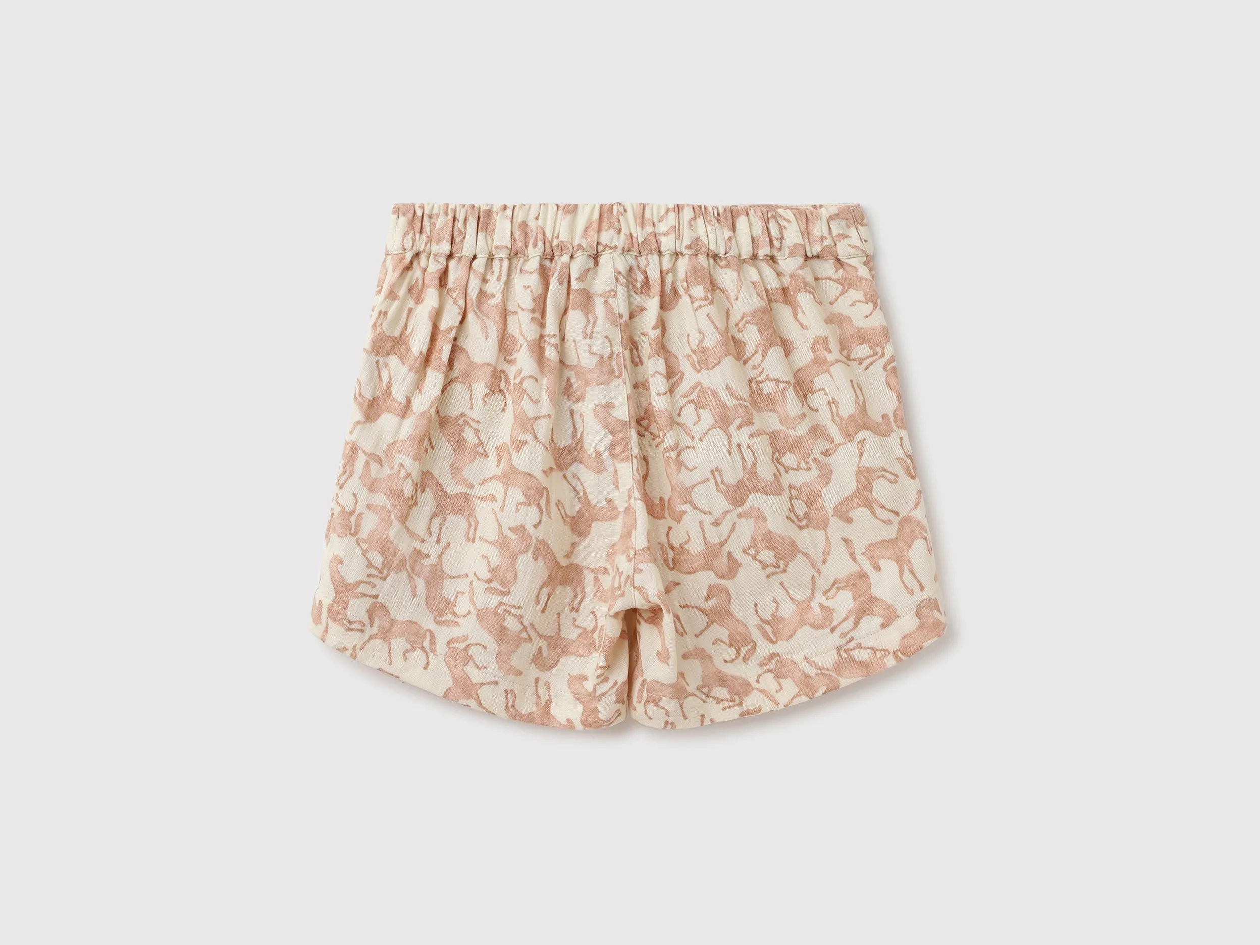 Printed Regular Fit Mid Rise Shorts