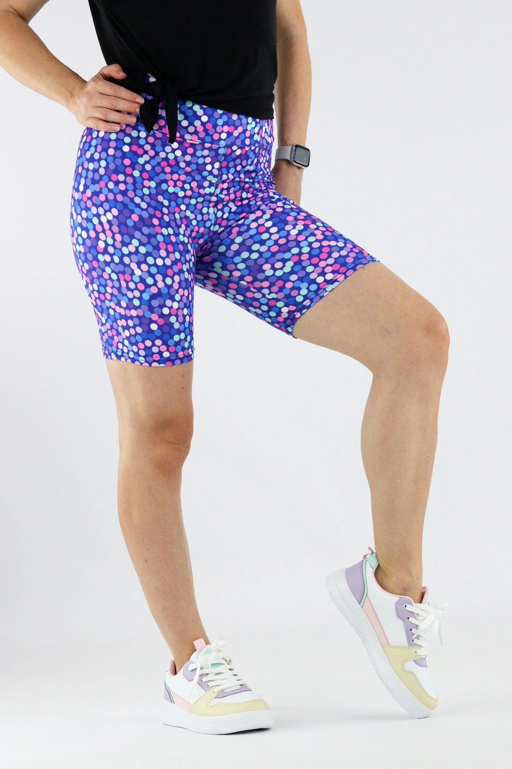 Purple Party - Casual Mid Shorts