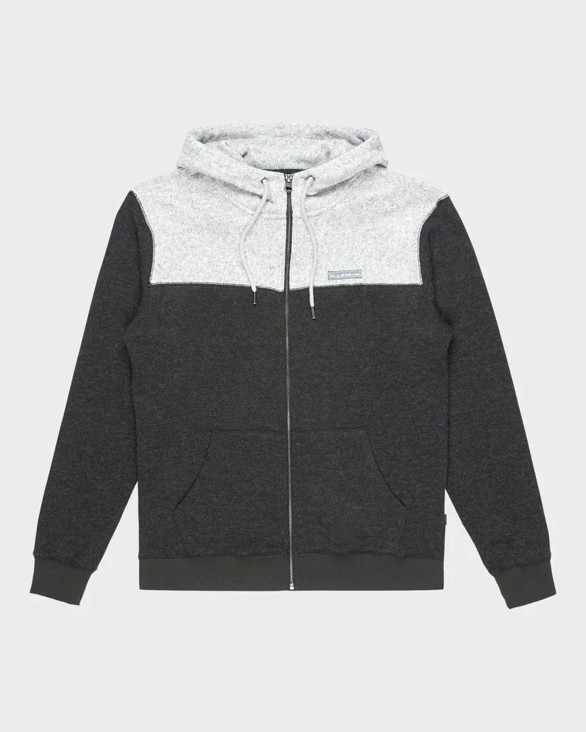 Quiksilver Keller Block Zip II - Black Heather