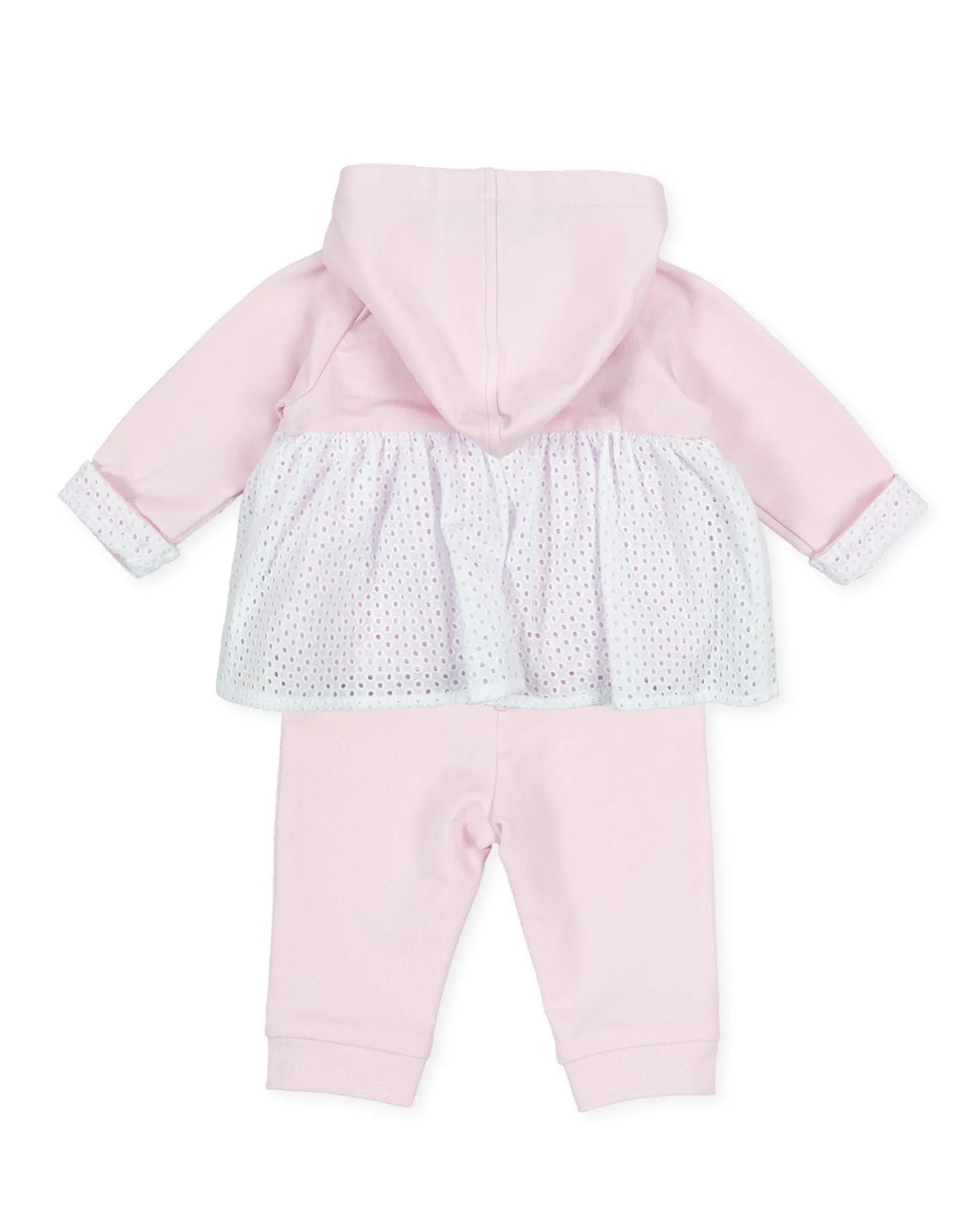 "Porter" Pink Broderie Anglaise Tracksuit