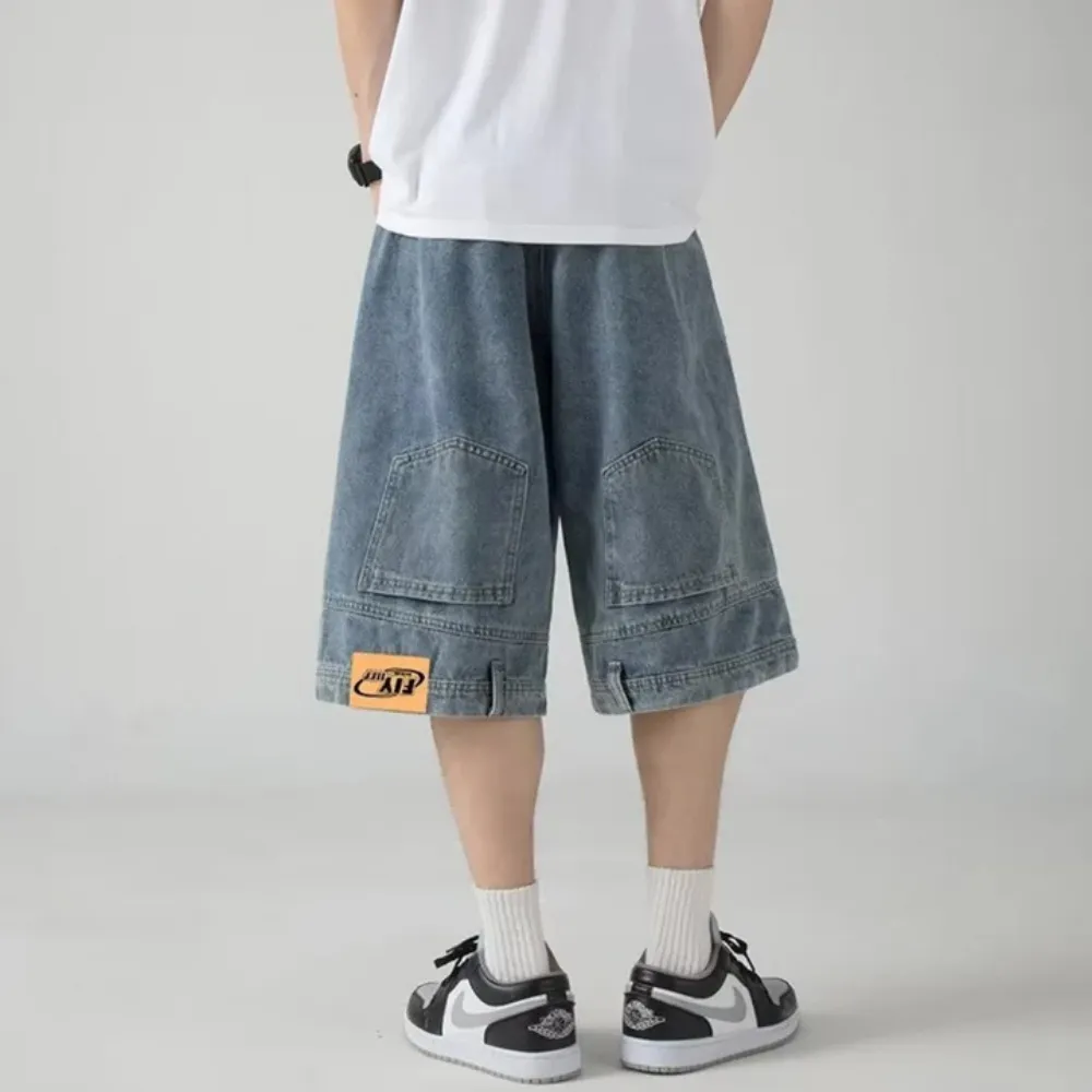 "Retro Inverted Denim" Shorts