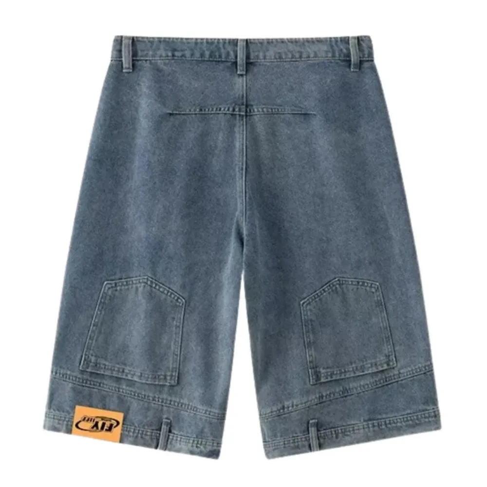 "Retro Inverted Denim" Shorts