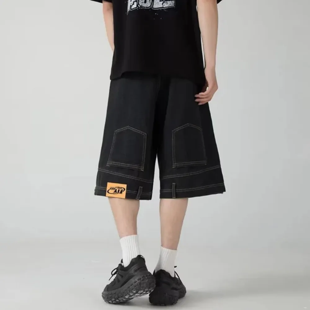 "Retro Inverted Denim" Shorts