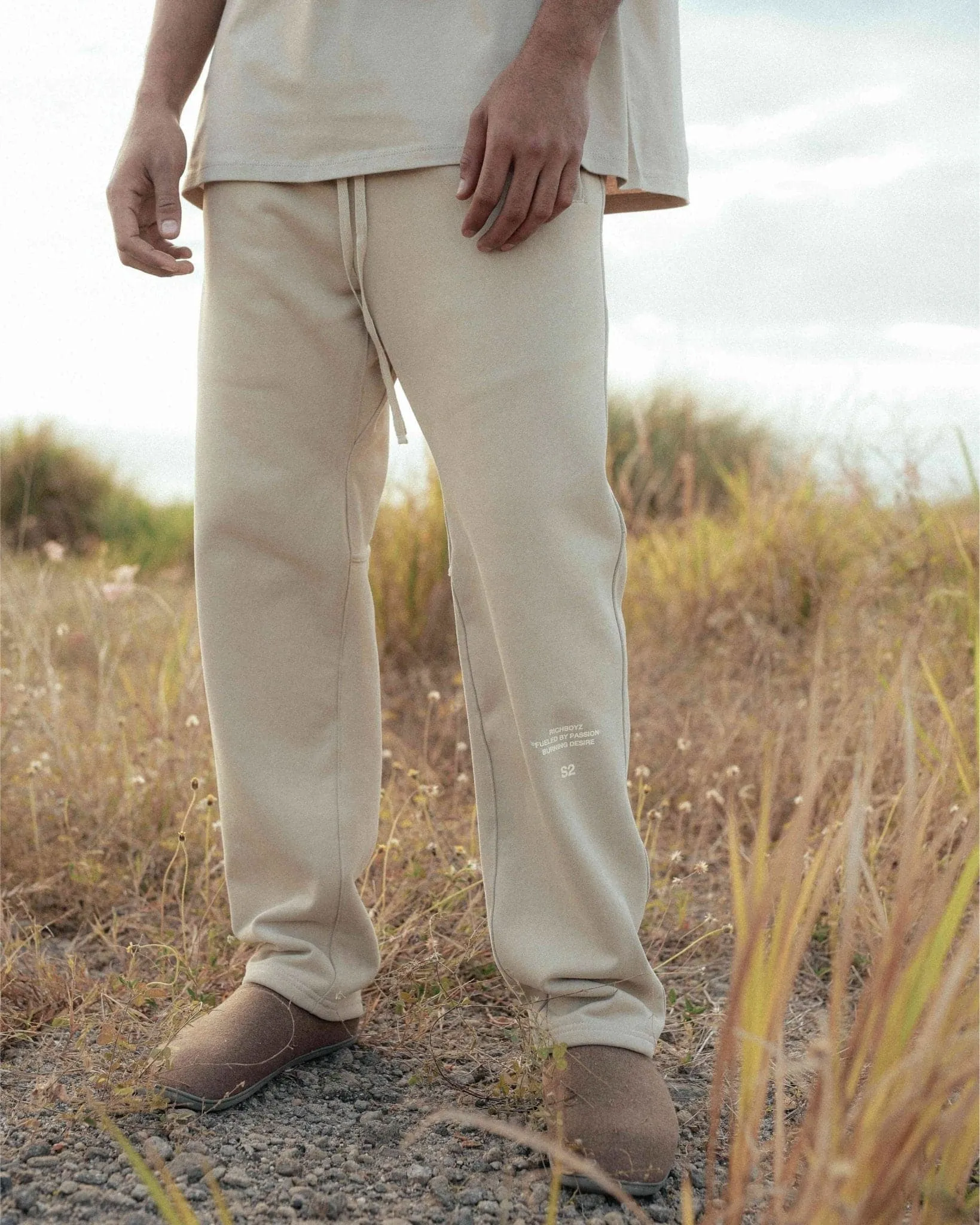 RELAXED SWEATPANTS - FOG