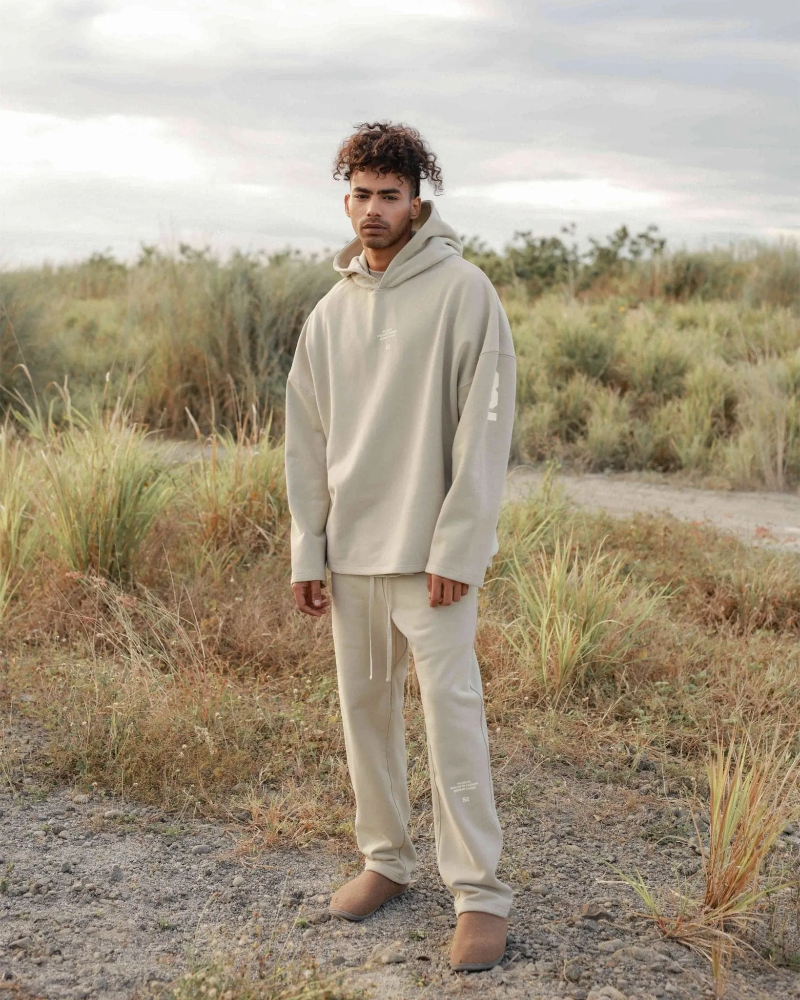 RELAXED SWEATPANTS - FOG