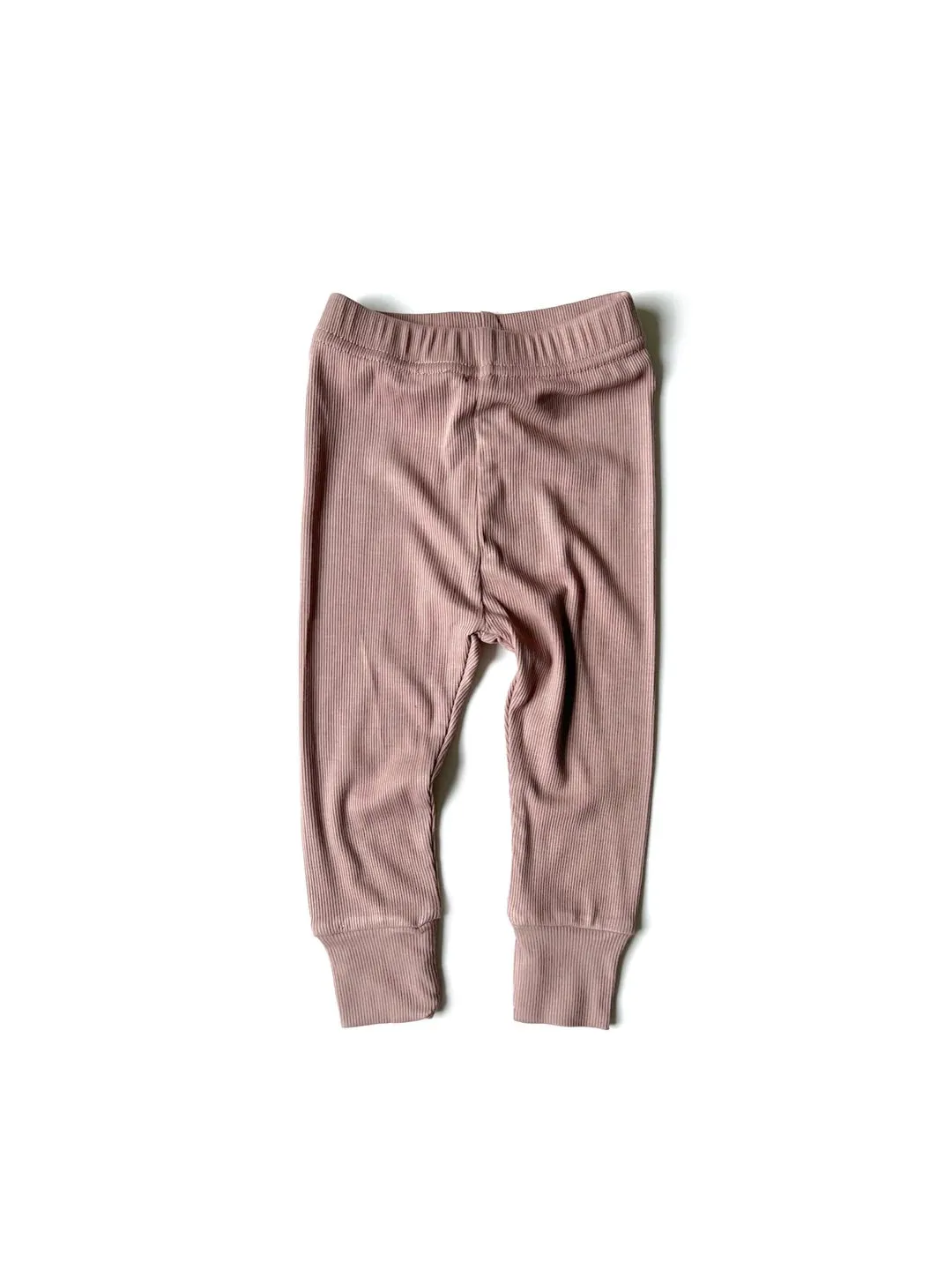 RIBBED LEGGINGS - DUSTY PLUM