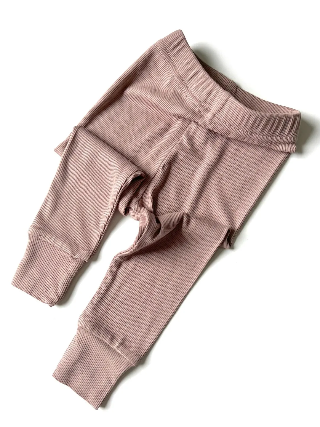 RIBBED LEGGINGS - DUSTY PLUM