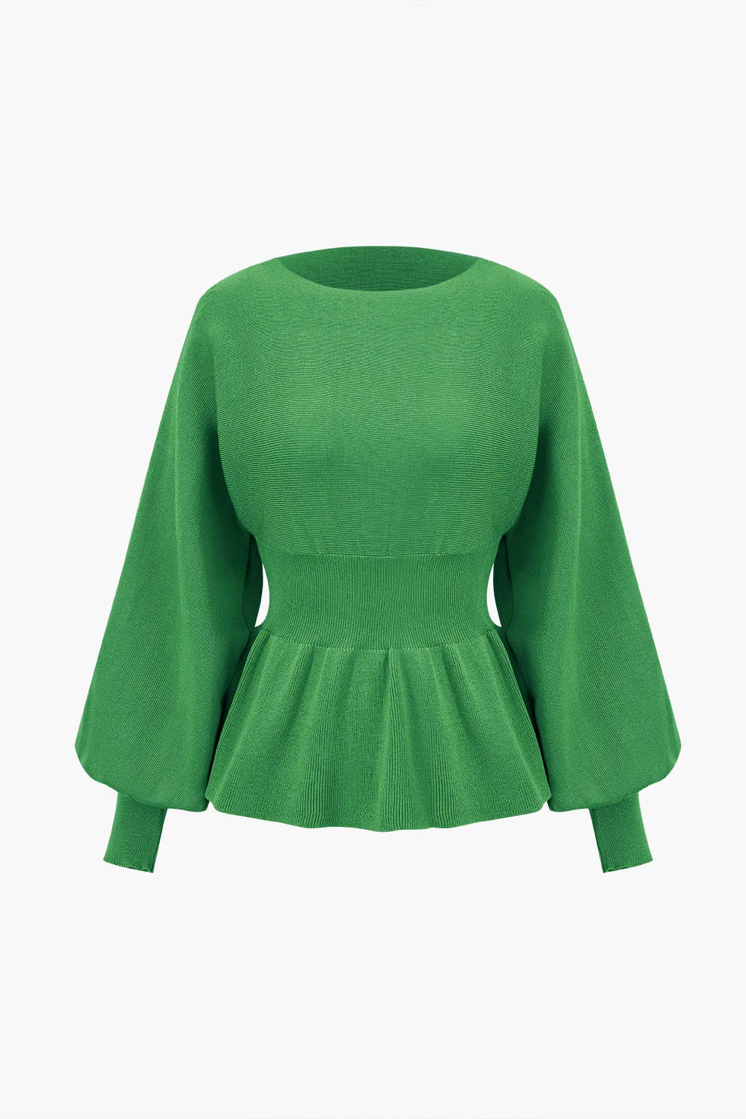 Rosie - Elegant Knit Gigot Sleeve Woman's Skirt Set