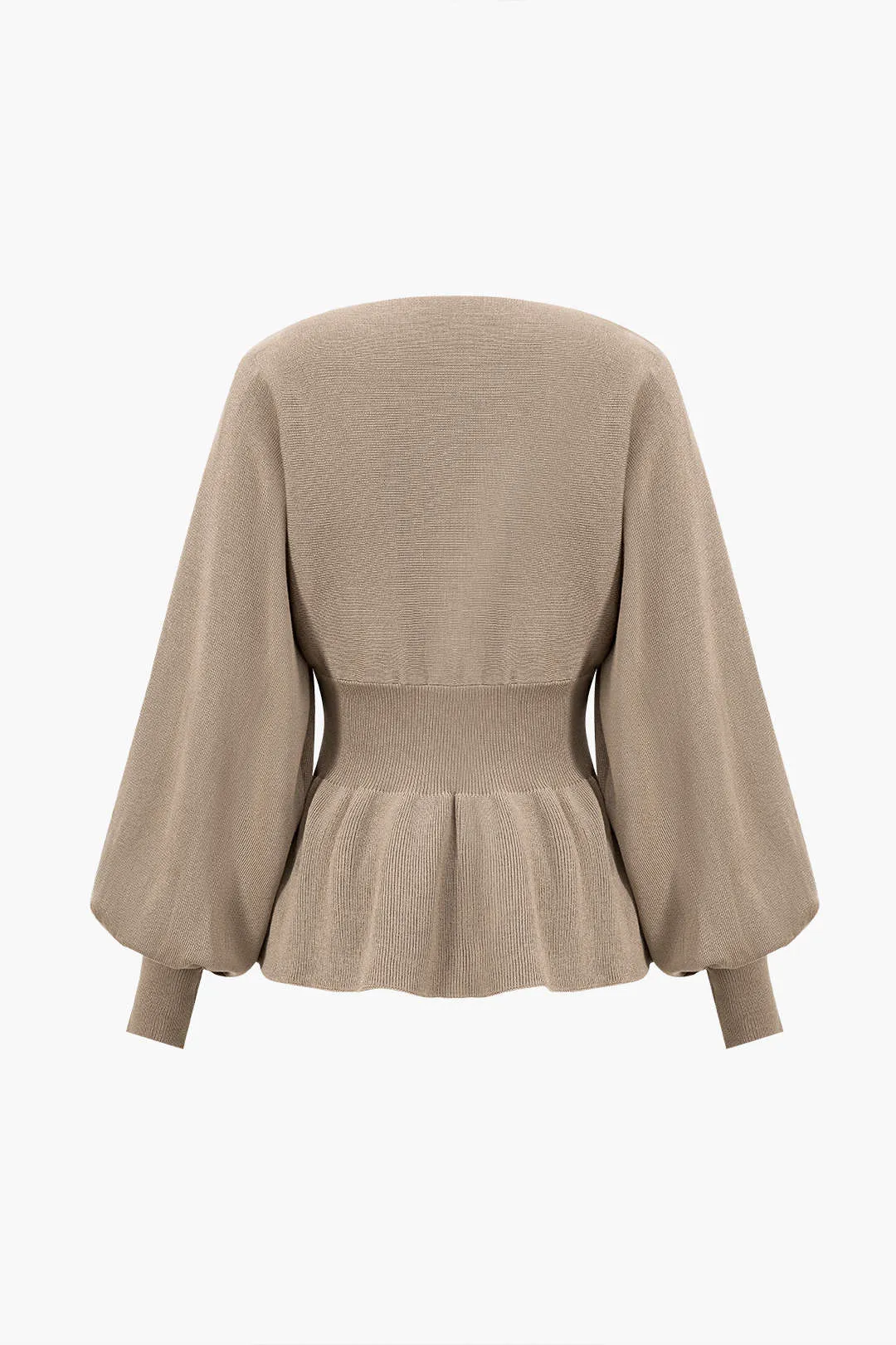 Rosie - Elegant Knit Gigot Sleeve Woman's Skirt Set