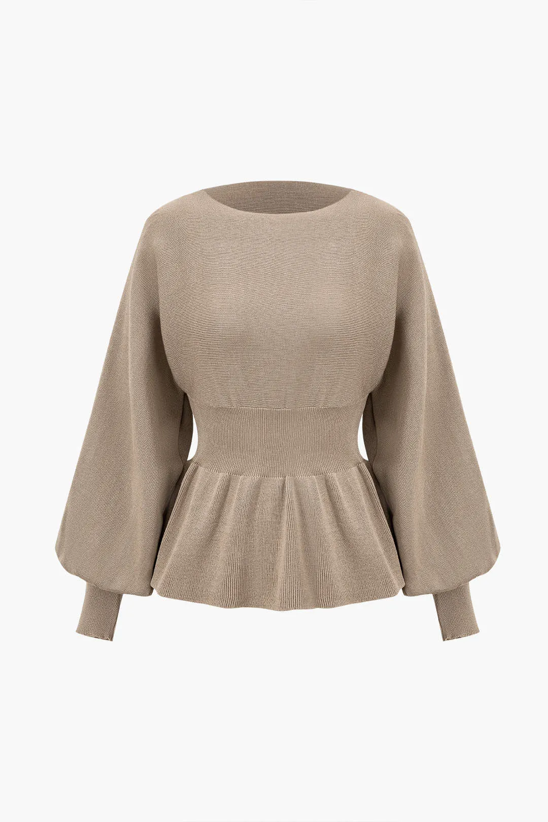 Rosie - Elegant Knit Gigot Sleeve Woman's Skirt Set