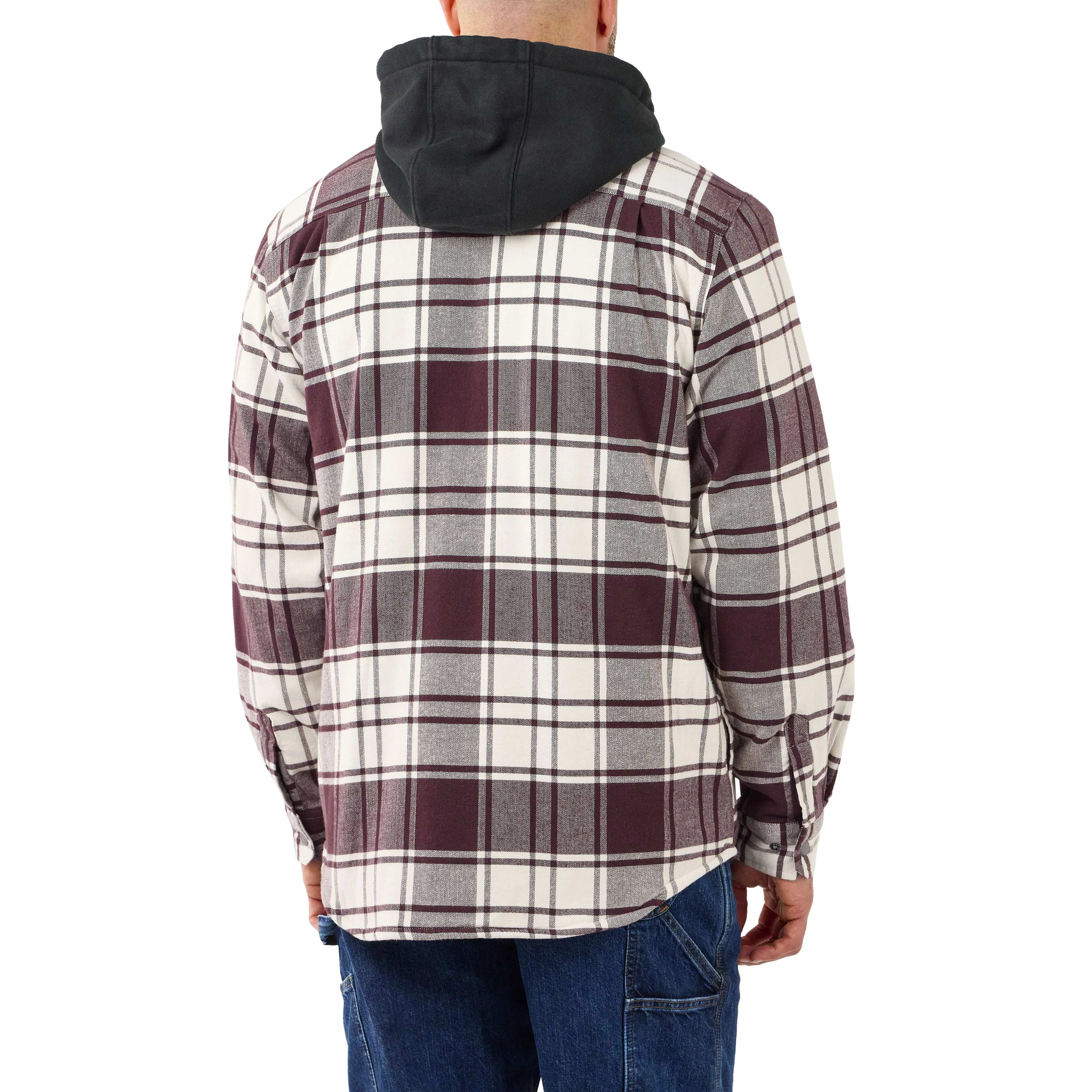 Rugged Flex® Relaxed Fit Flannel Fleece Lined Hooded Shirt Jac