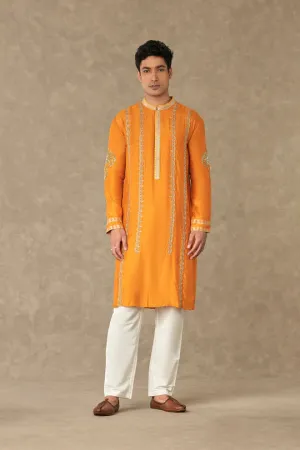 Rust Kalpataru Kurta With Pants