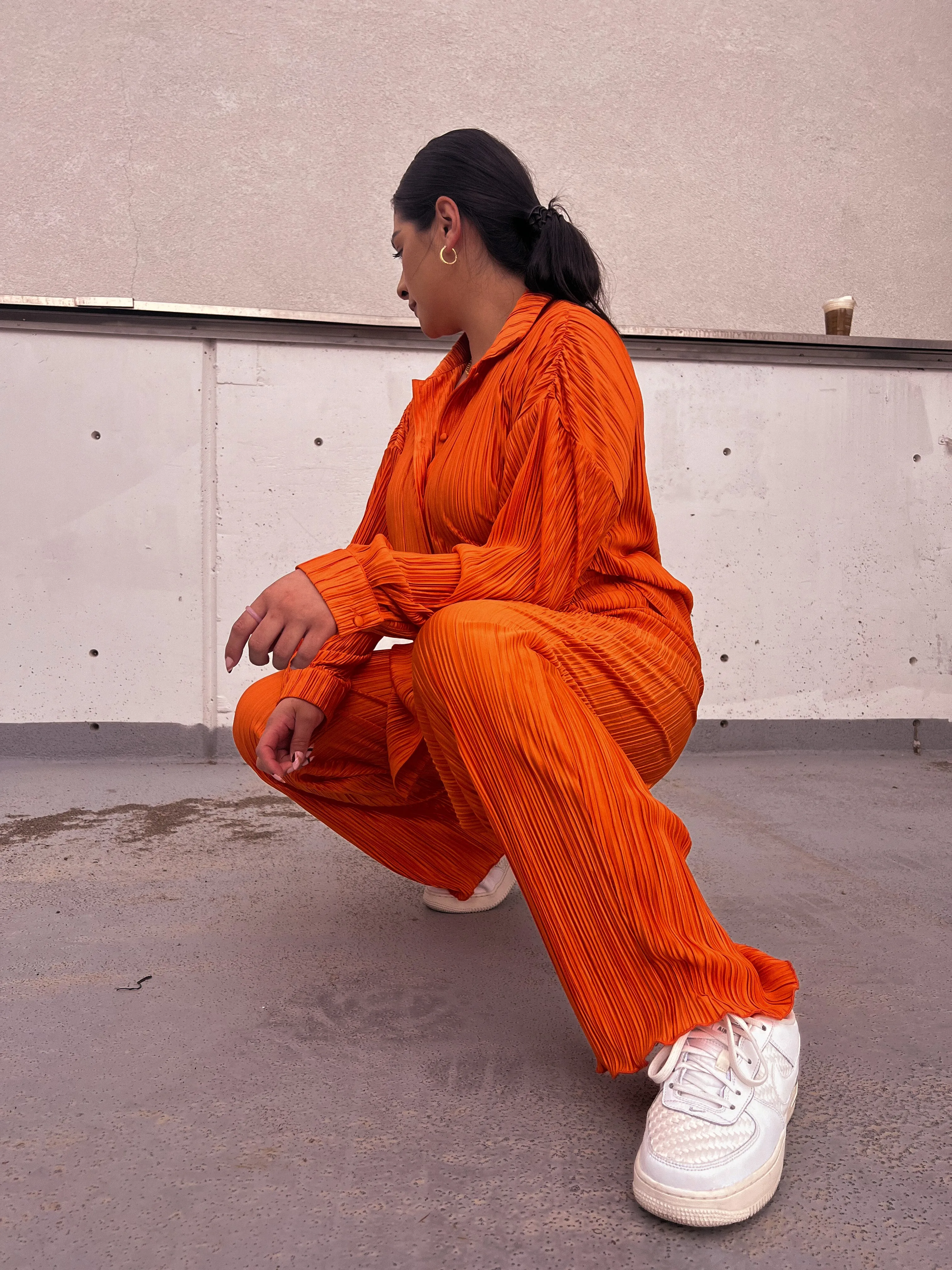 self made pleaded pants