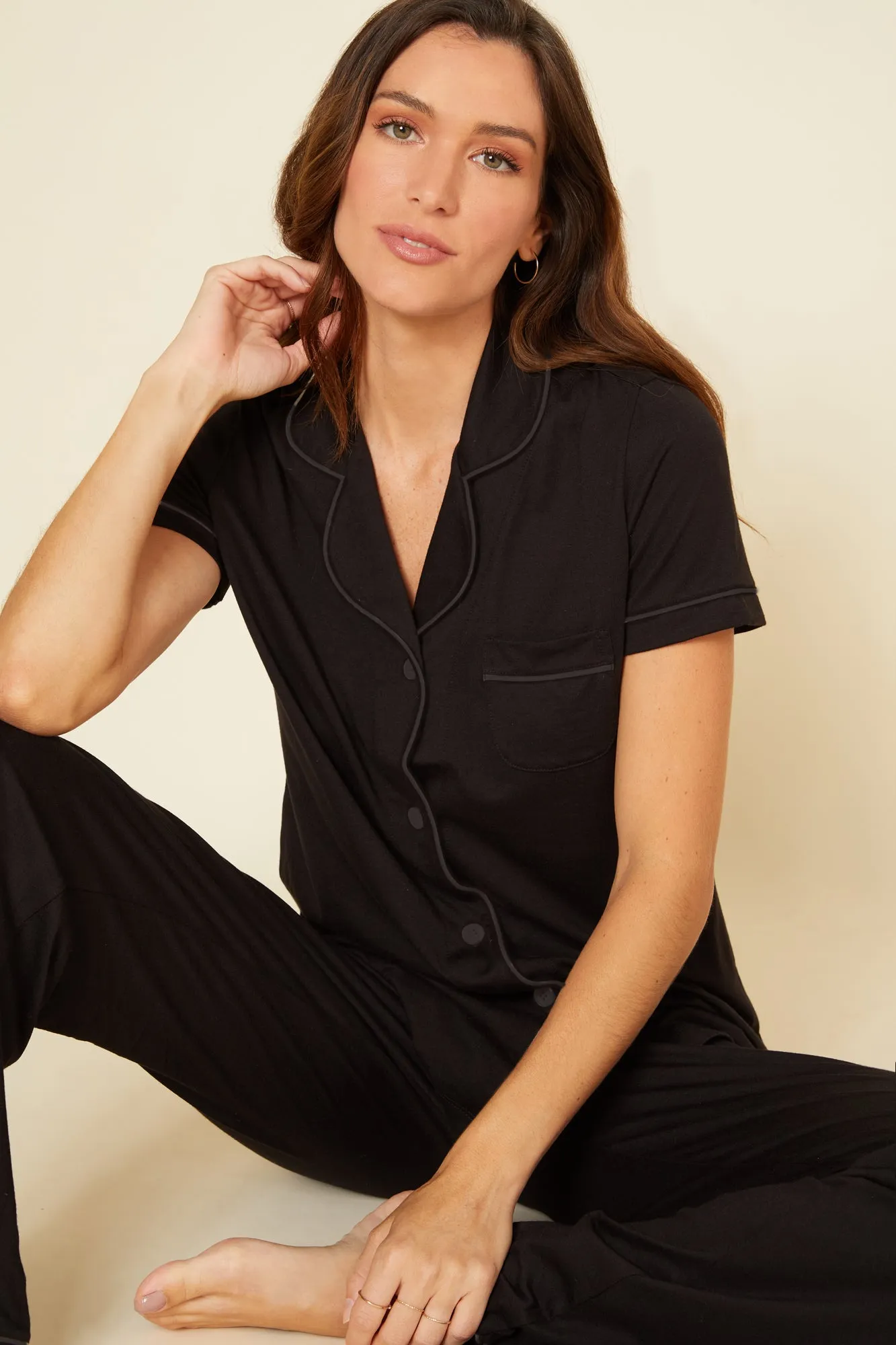 Short Sleeve Top & Pant Pajama Set