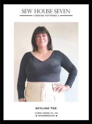 Skyline Tee Curvy Fit Pattern --- Sew House Seven