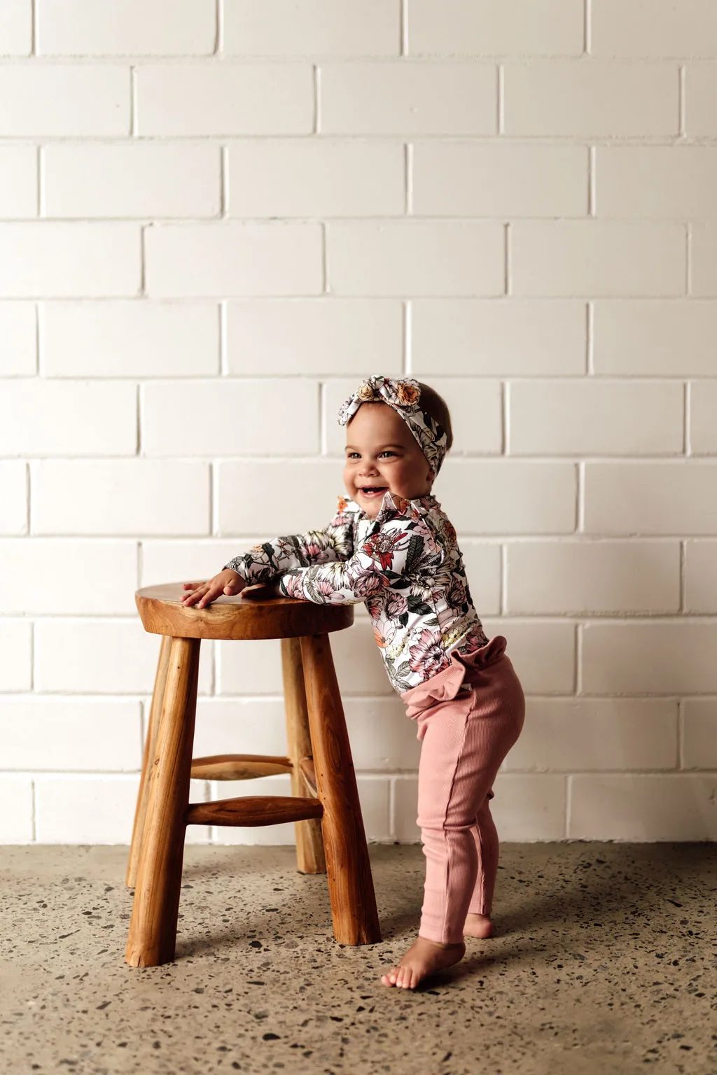 Snuggle Hunny Ribbed Organic Pants - Rose