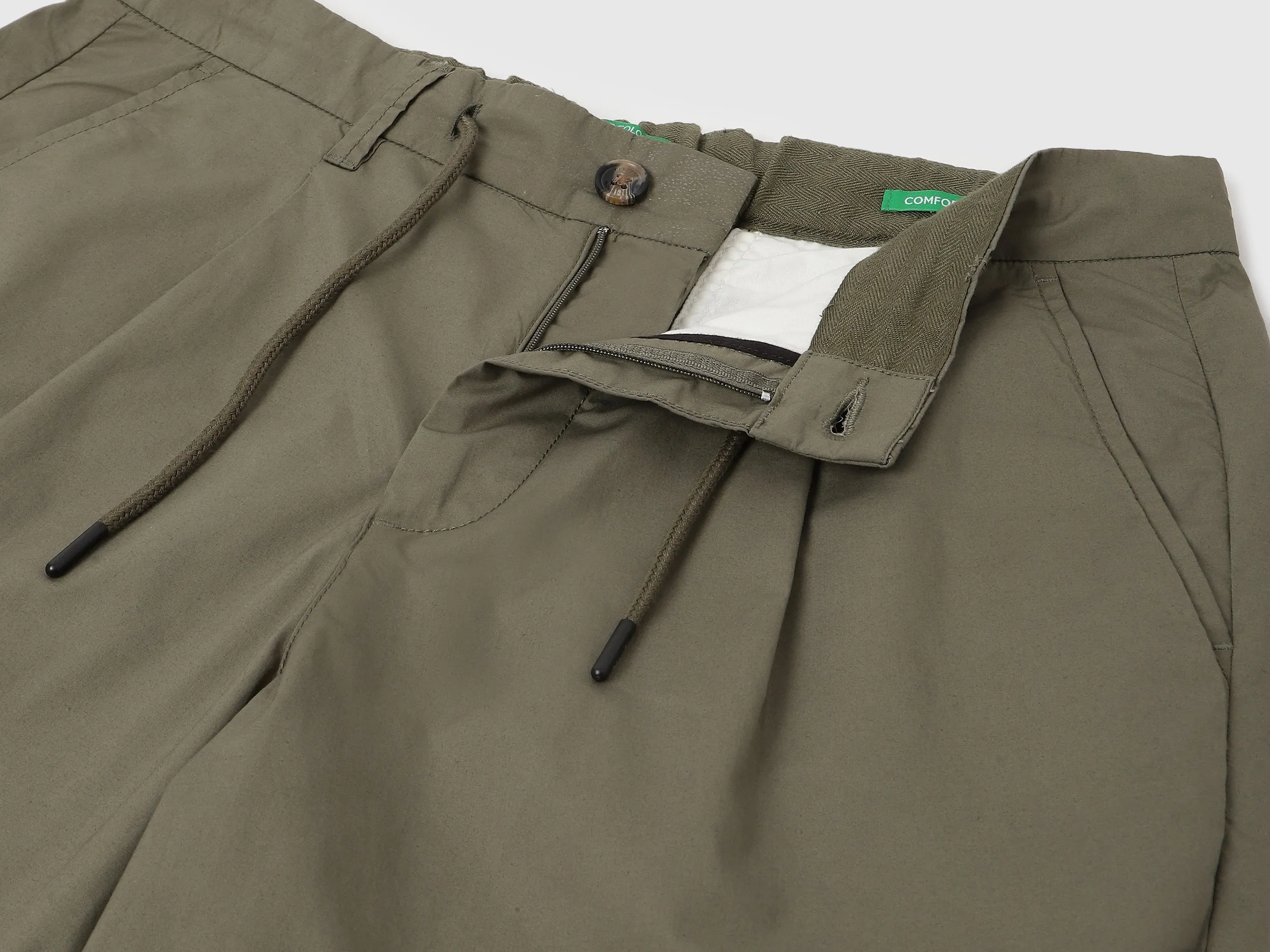 Solid Relaxed Fit Shorts