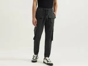 Solid Relaxed Fit Track Pants