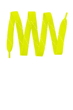 Sport-Tek Laces. LACE Neon Yellow/ White