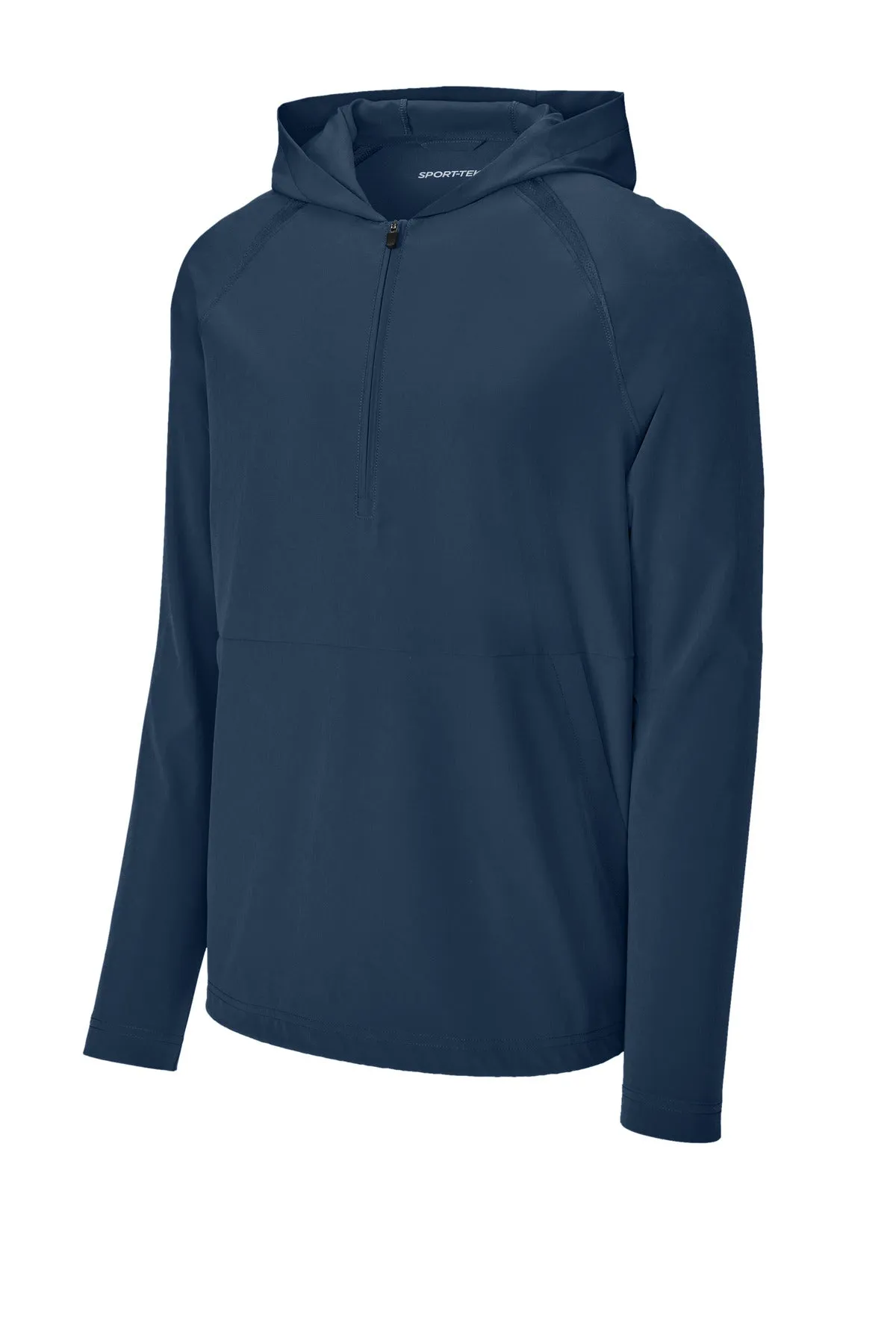 Sport-Tek Repeat 1/2-Zip Long Sleeve Hooded Jacket JST488 True Navy