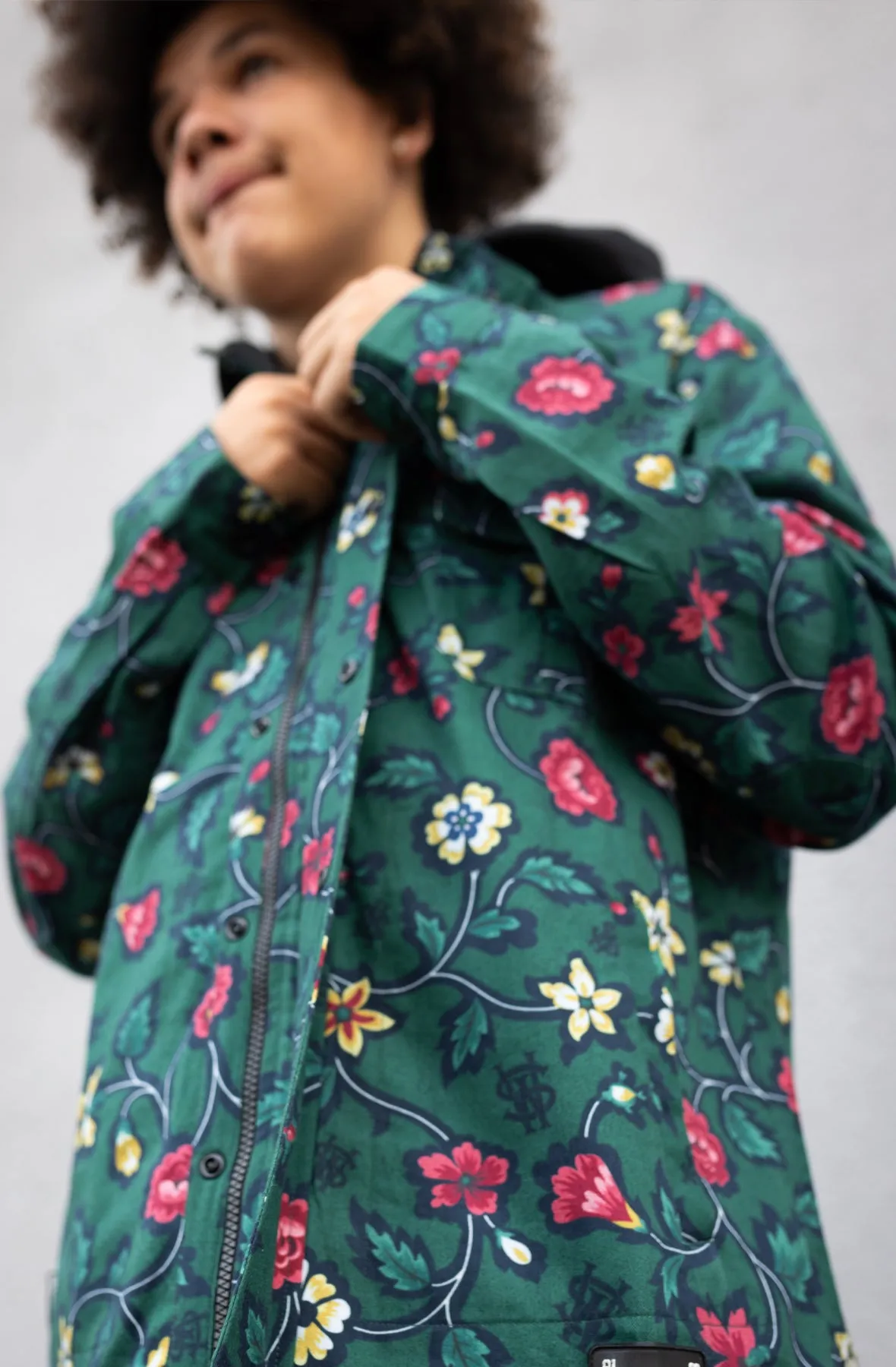 Stay Winning Green Floral Jacket Hoodie