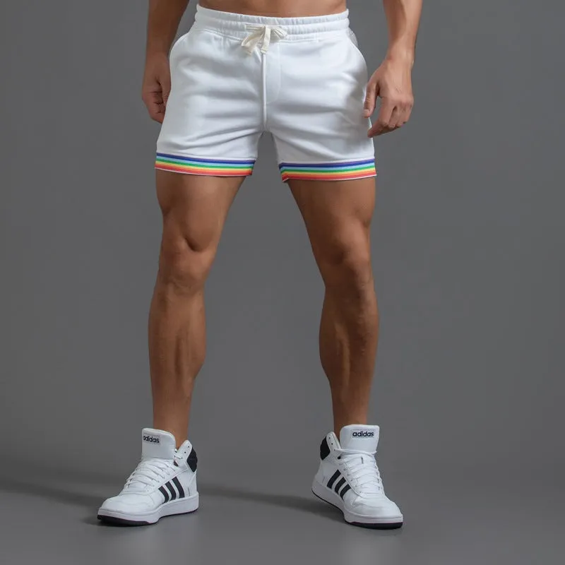 Striped Comfort Sweatpant Shorts