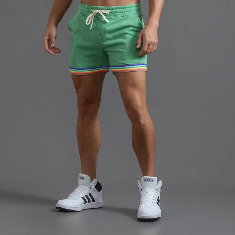 Striped Comfort Sweatpant Shorts