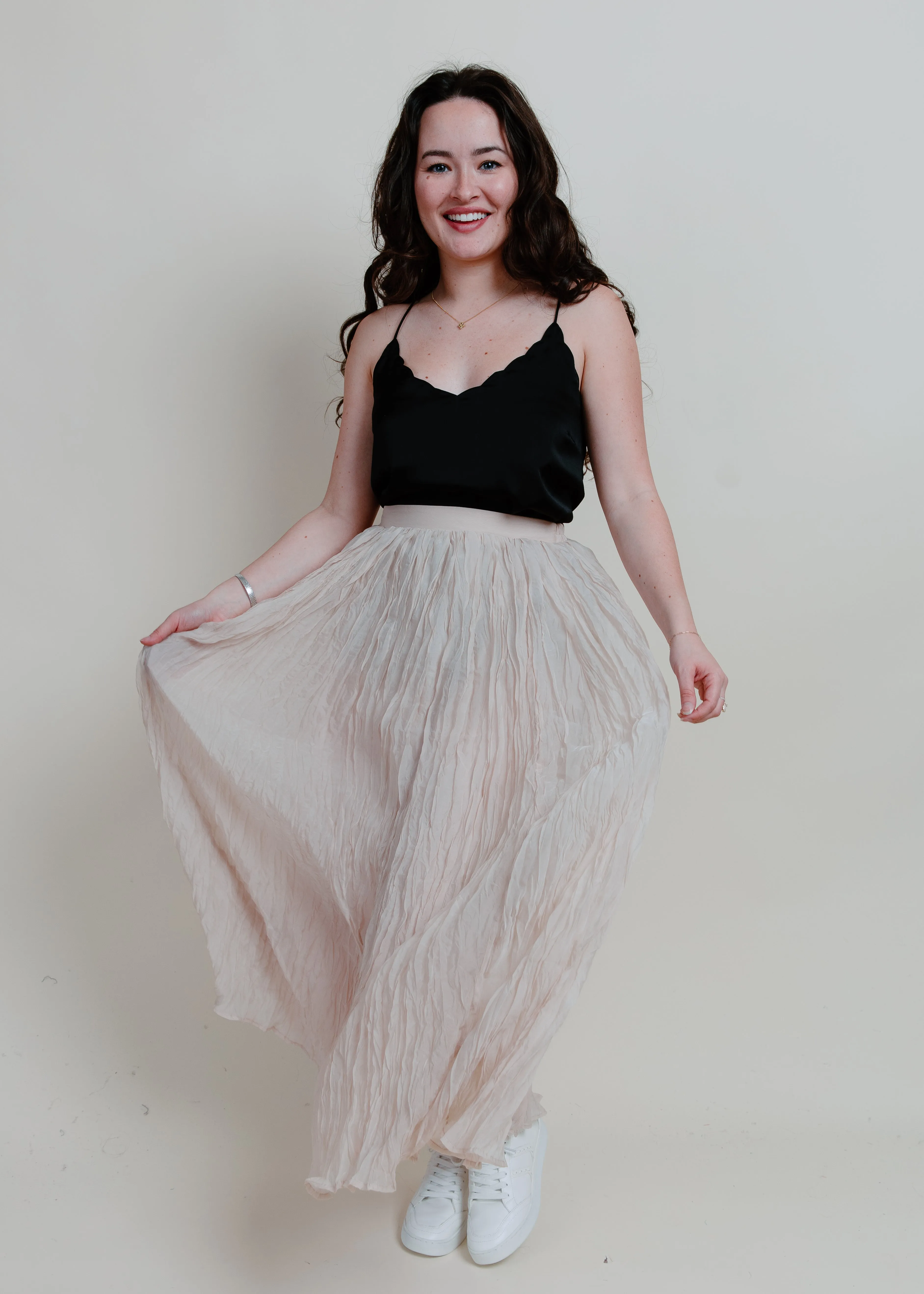 Sweet On You Maxi Skirt - Tan