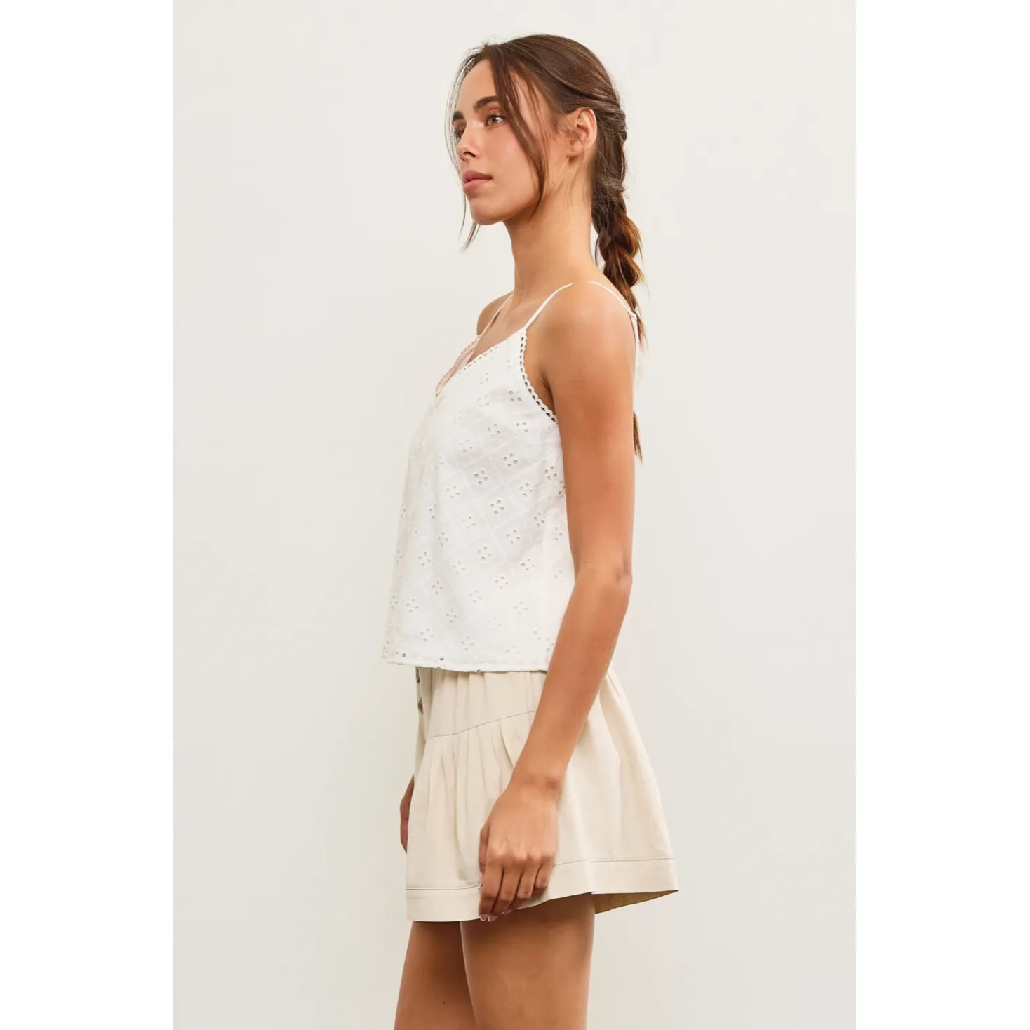 Sweet Simplicity Eyelet Cami