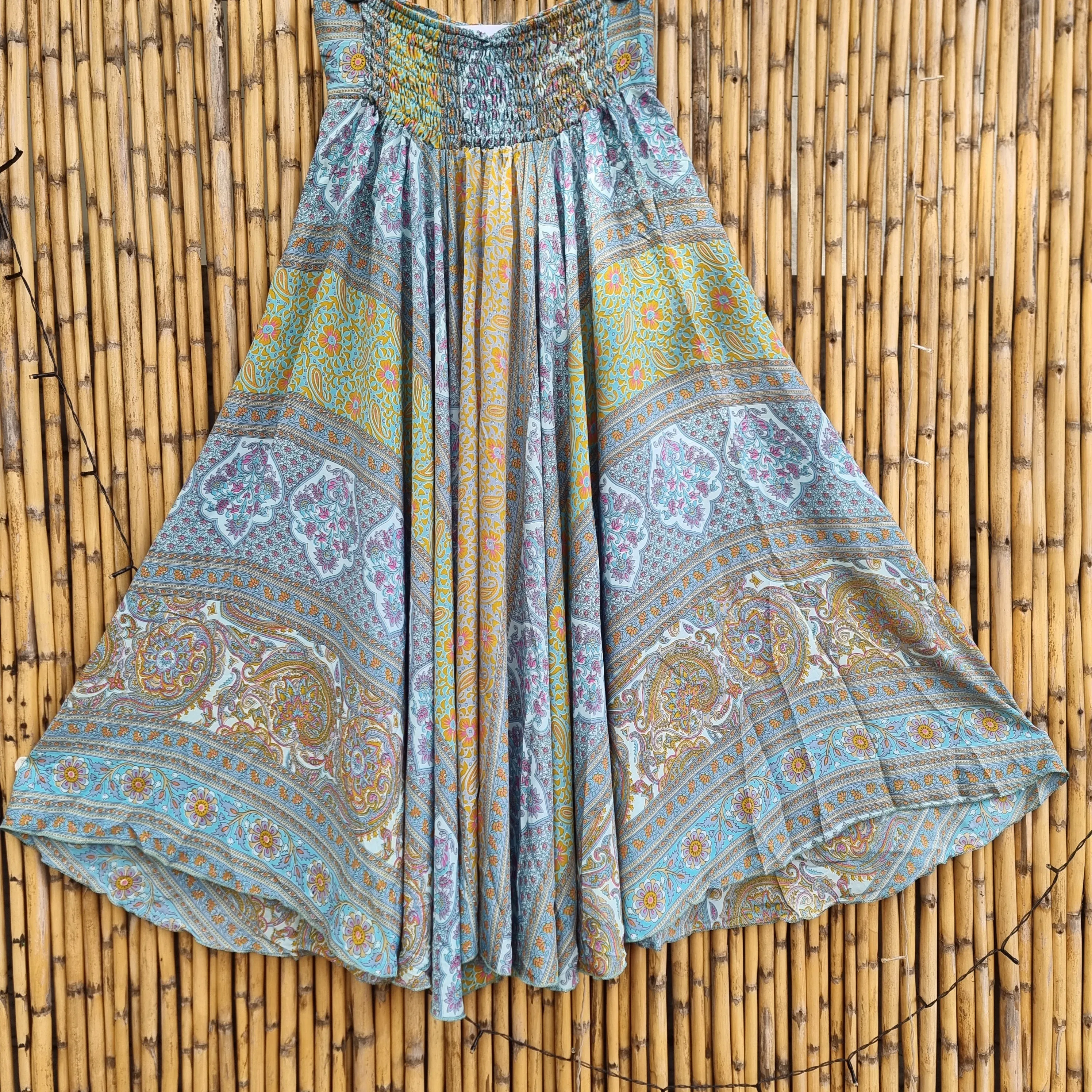 Tidal Whispers Umbrella Silk Pants