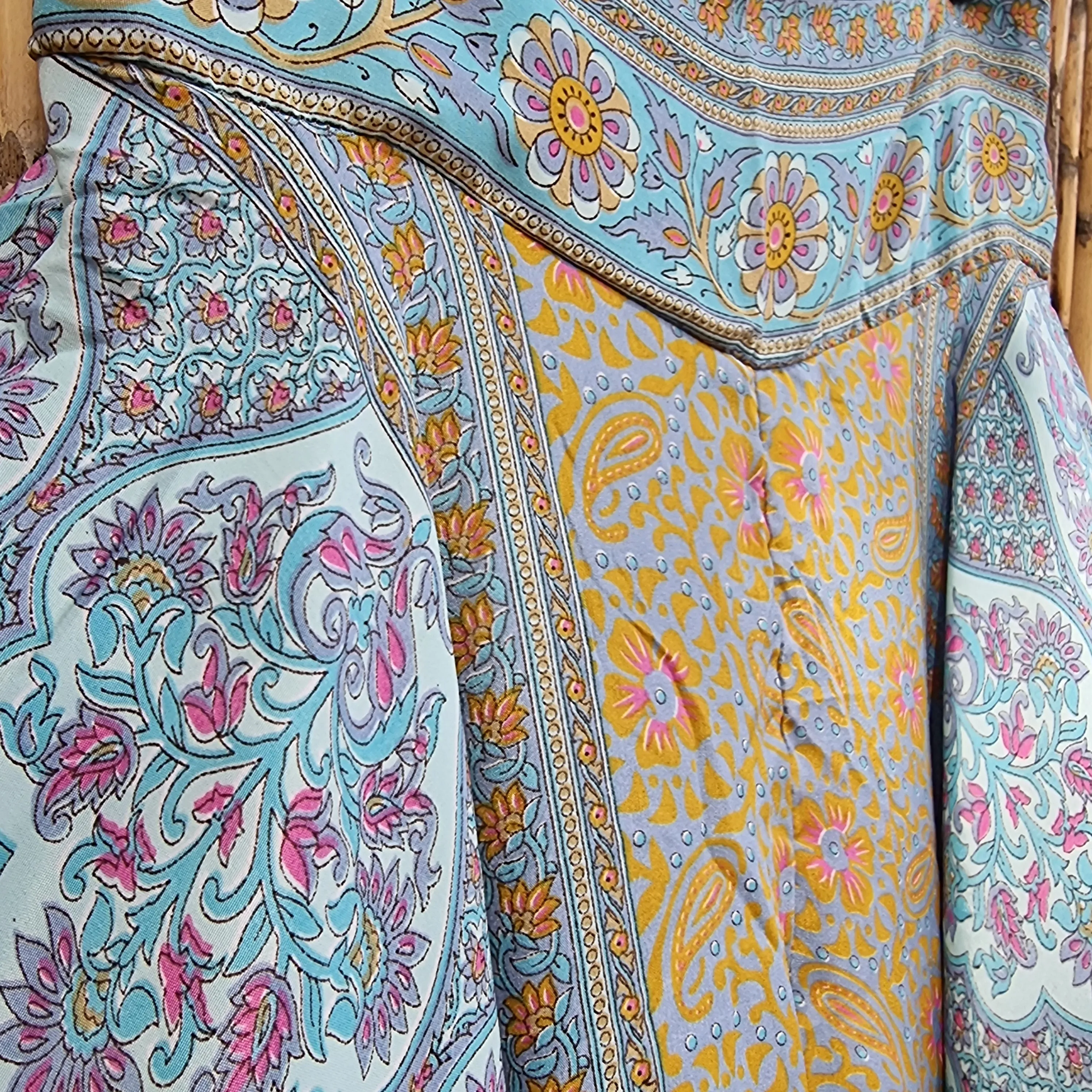 Tidal Whispers Umbrella Silk Pants
