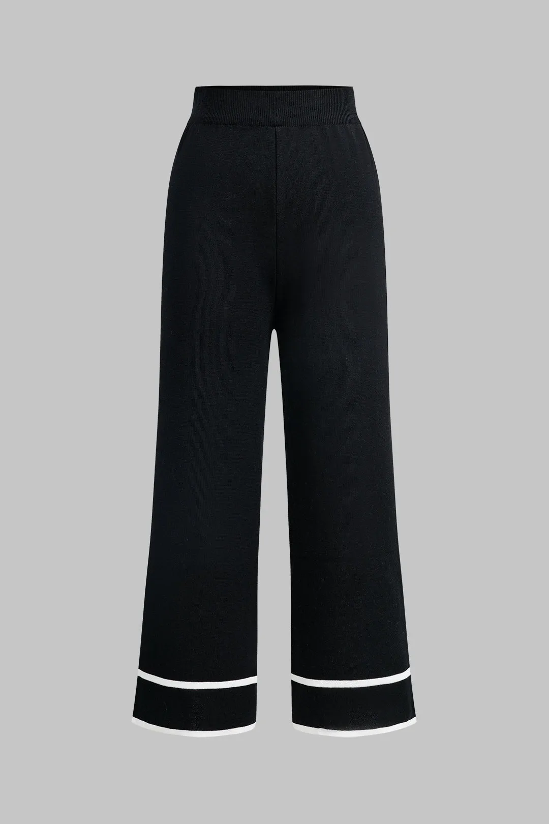 Trudy - Elegant Dual Tone Woman's Cardigan and Pants Set