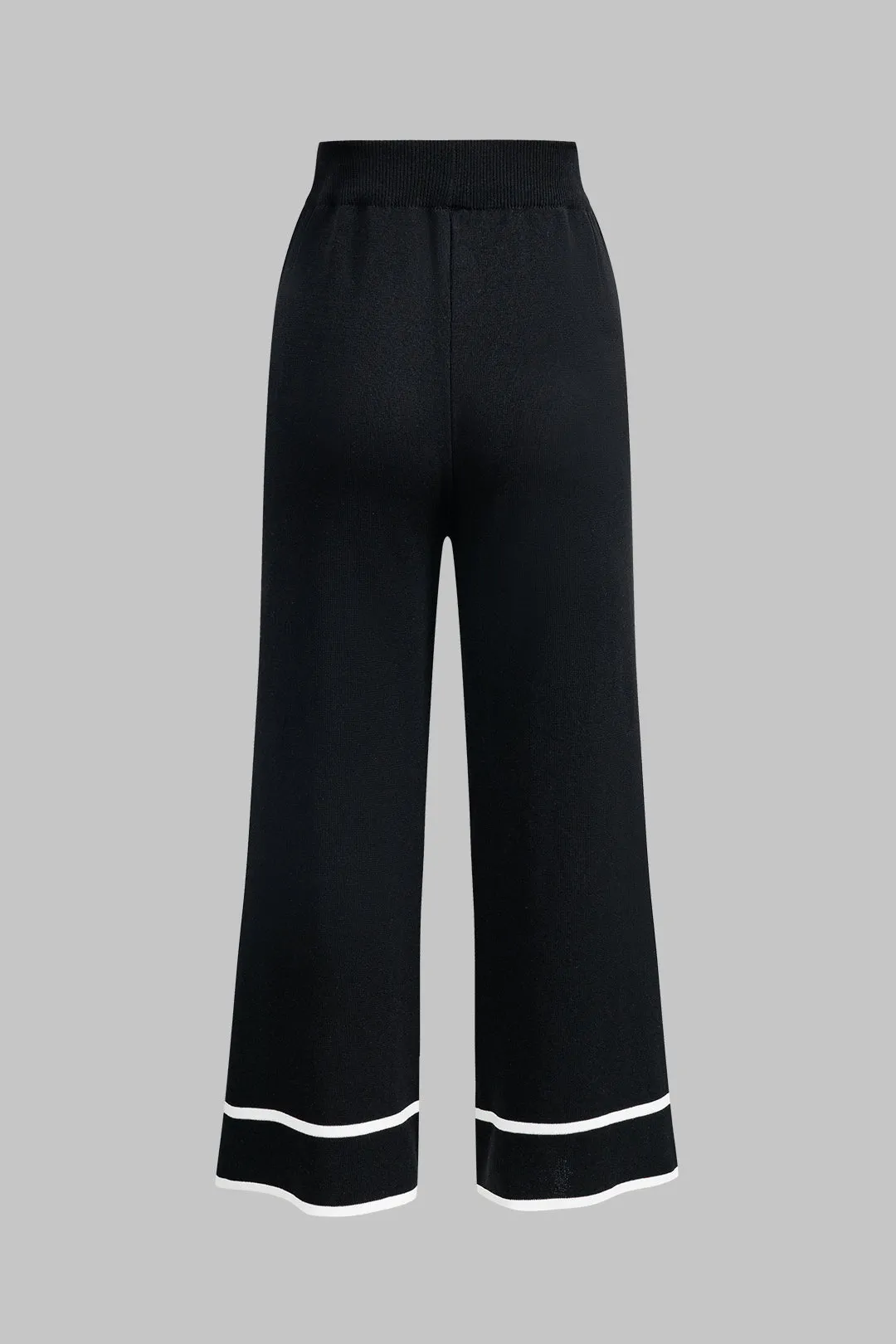 Trudy - Elegant Dual Tone Woman's Cardigan and Pants Set