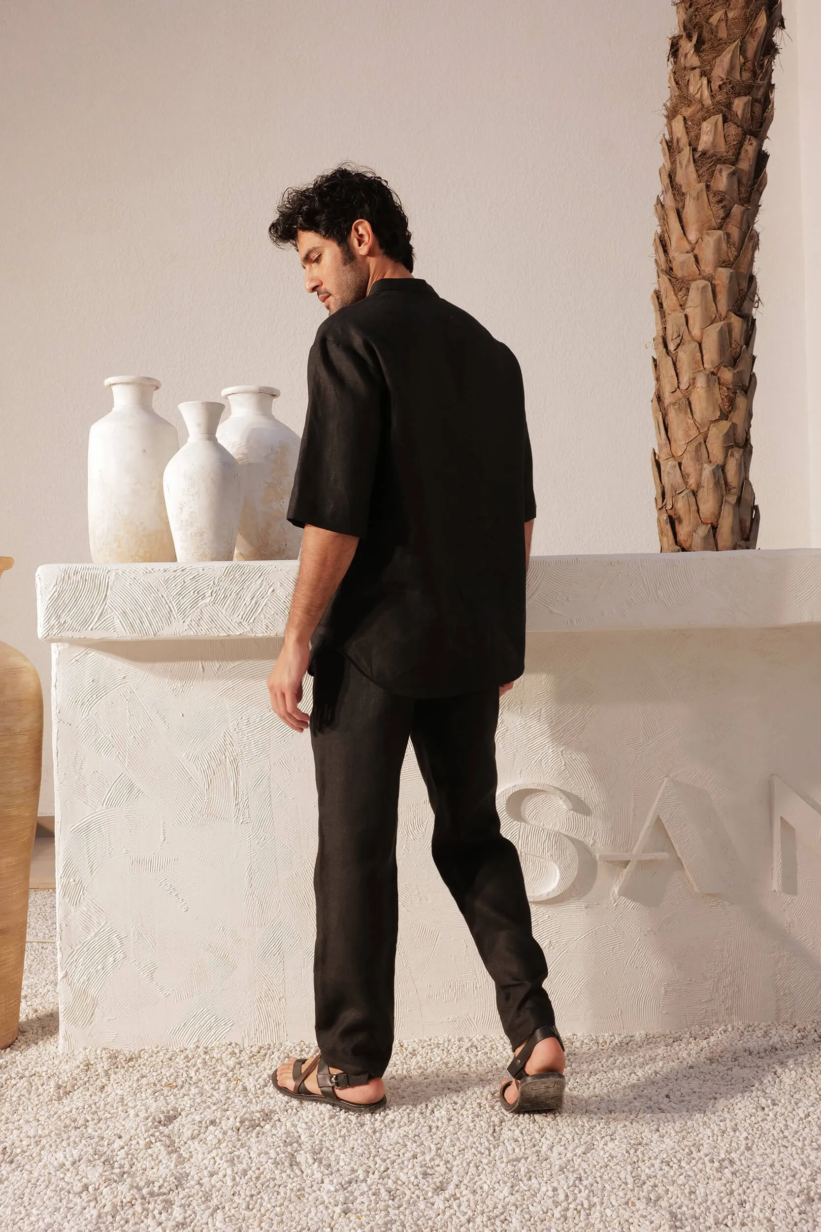 Tuscany Shirt - Man & Corsica Pants - Man (Black)