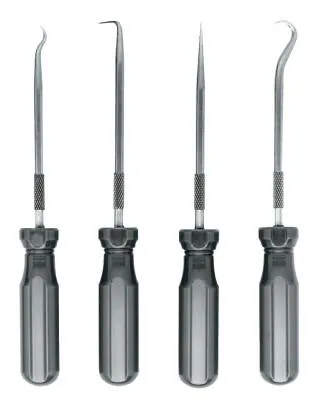 Ullman 4-Piece Hook & Pick Sets, Steel, O-Ring Removal/Marking Metal, PSP-4